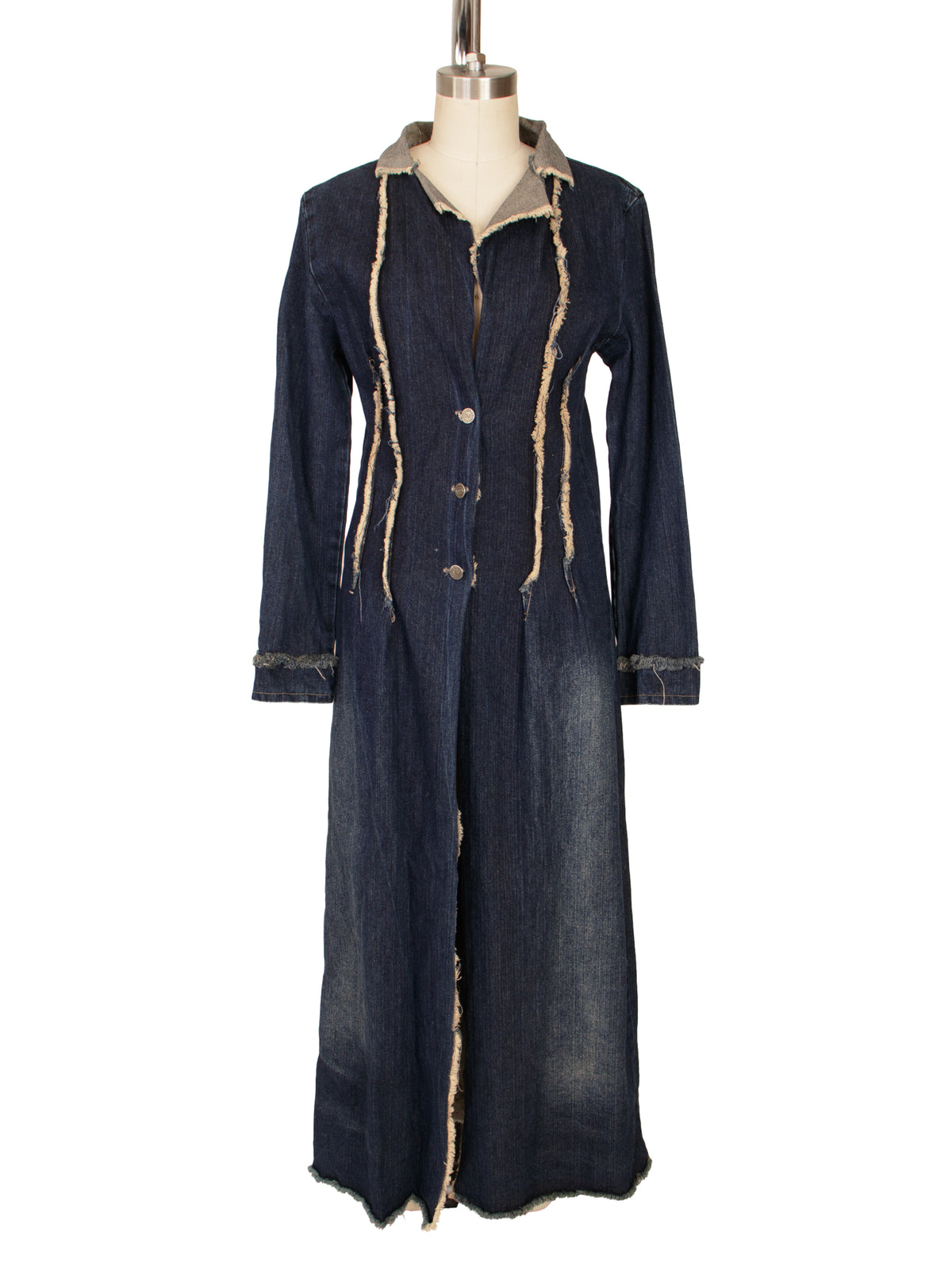 denim dress coat PSJ Raw-Edge – Mercy Vintage and a rich Color:Black/Cream Babyboo Slow Cooker Creamy Ranch