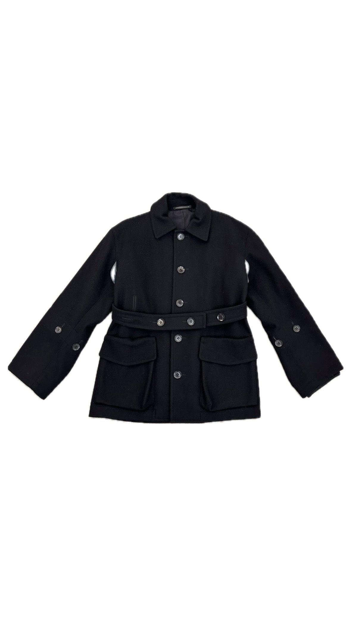 Y s Yohji Yamamoto Wool Cashmere Belted Coat Mercy Vintage