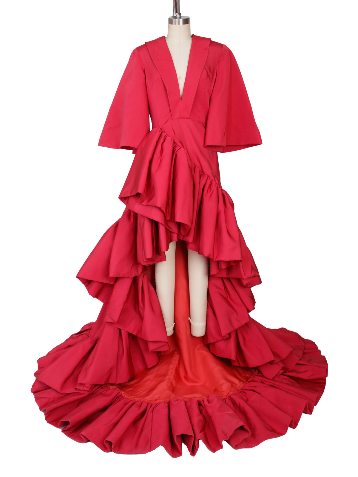 dress for women 2019 pleated F/W 2019 Runway Christian Siriano Silk Pleated Gown Mercy Vintage