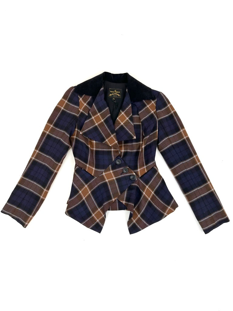 Vivienne Westwood Anglomania Virgin Wool Peplum Jacket