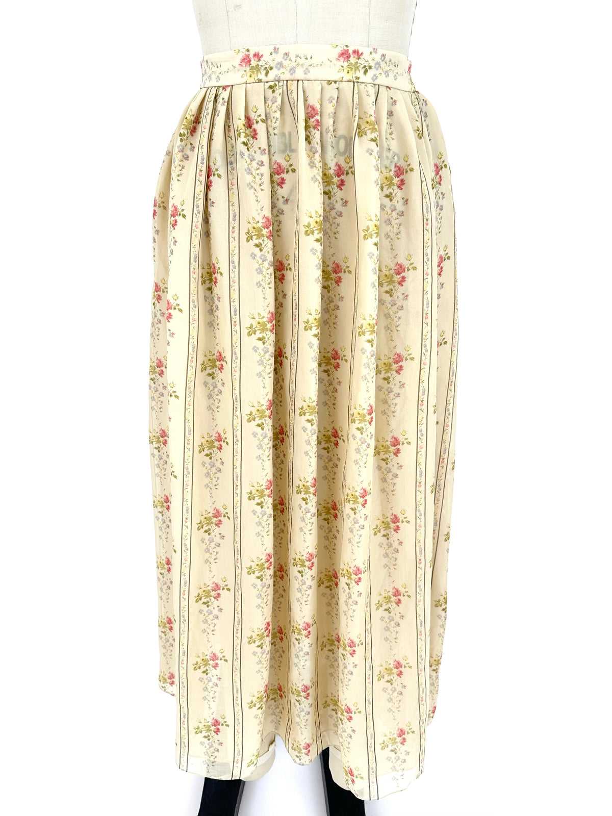 Ralph Lauren skirt 90s y2k vintage red calico floral