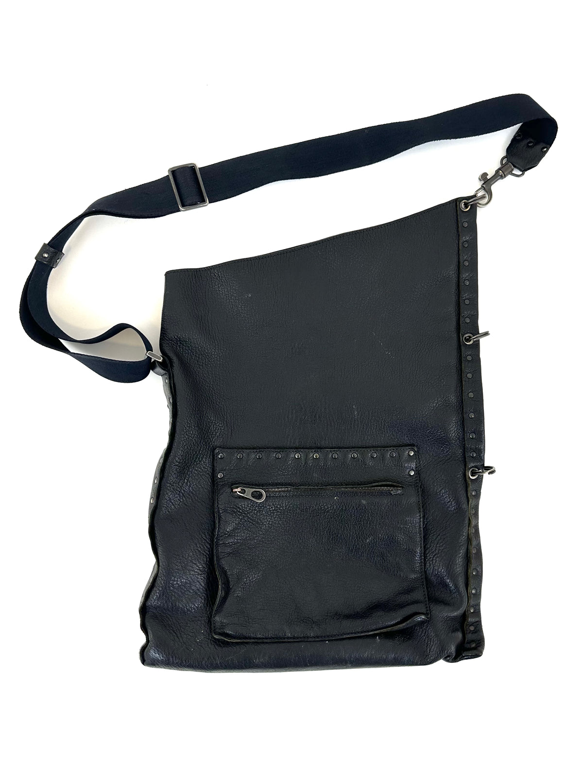 バッグ 90s archive Bottega Veneta messenger bag 90s Bottega Veneta Leather Studded Bag | Mercy Vintage