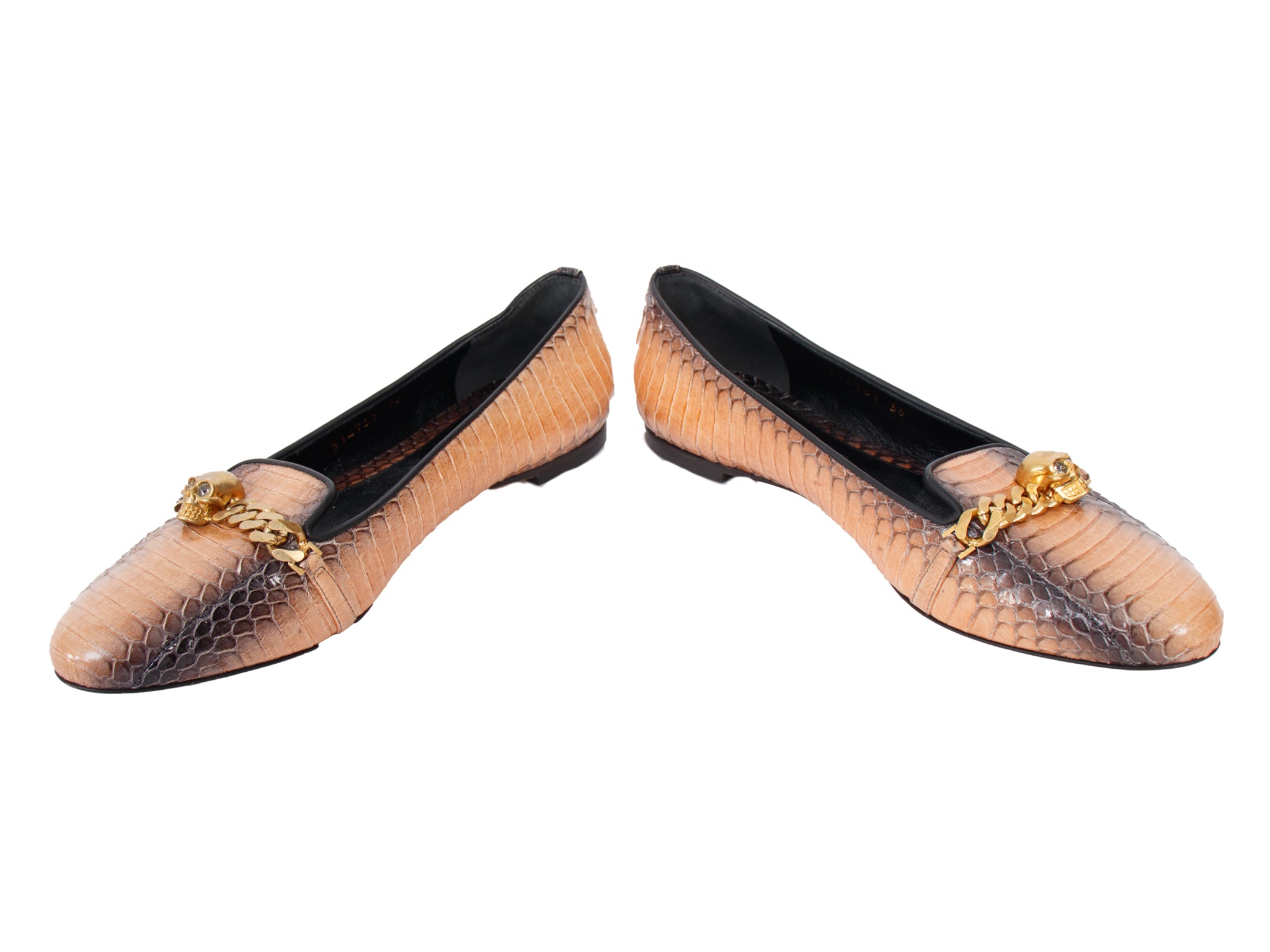 Alexander McQueen Python & Skull Chain Loafers – Mercy Vintage