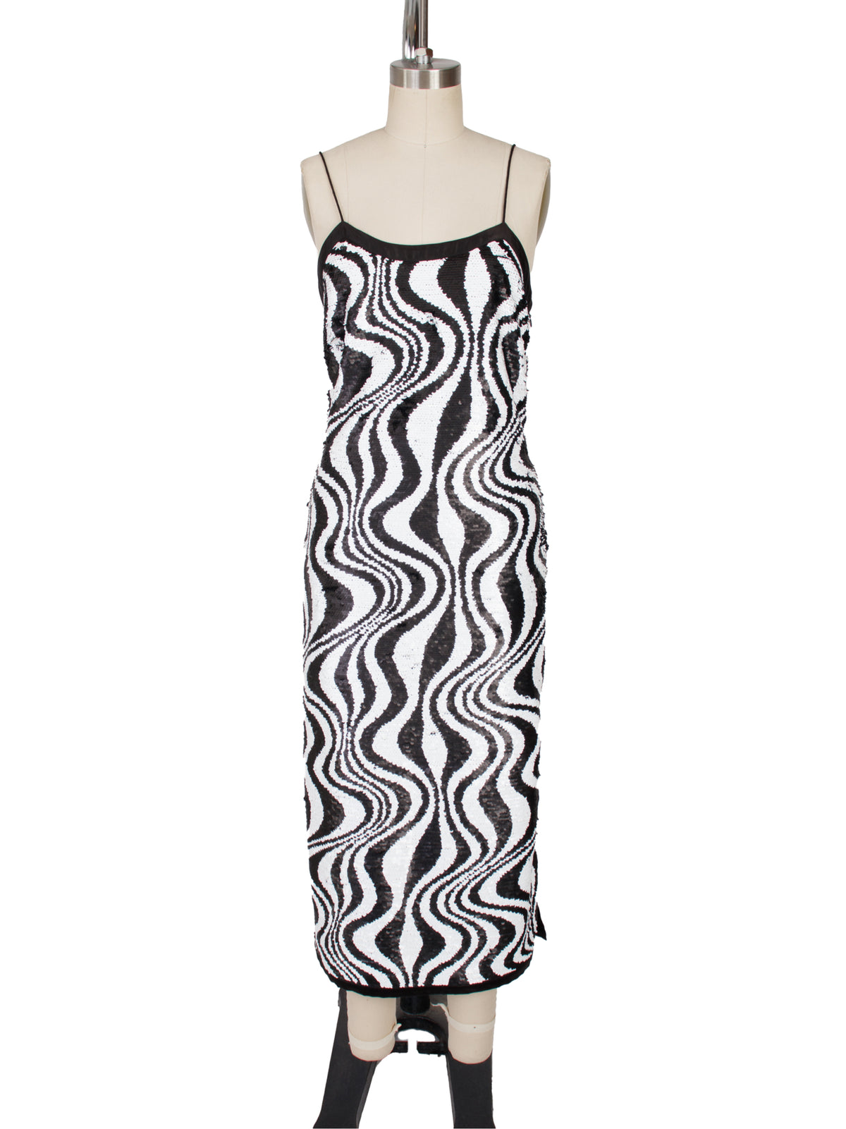 nude maxi dress Nude Crystal Embellished Transparent Maxi Dress Nude / Large