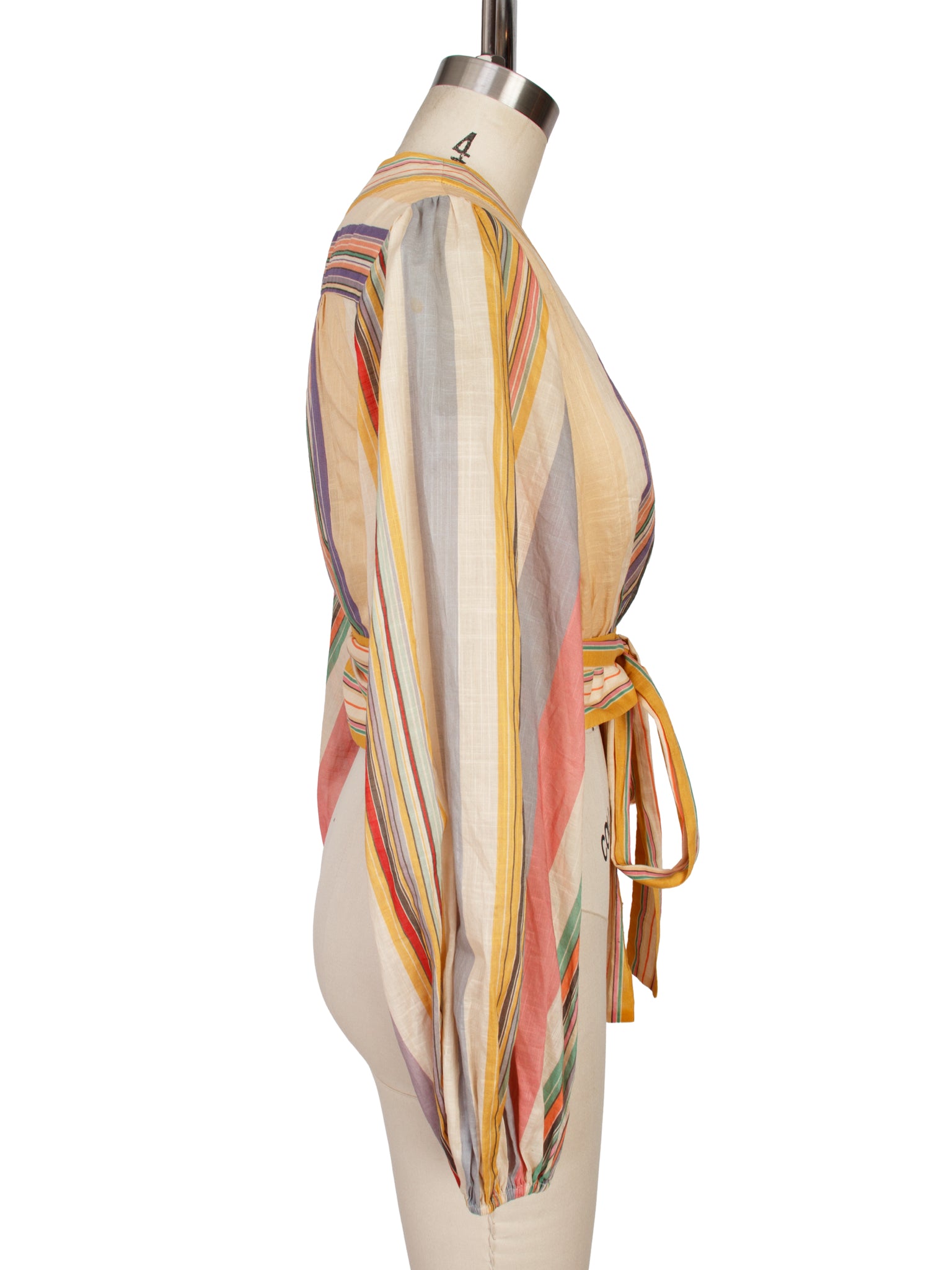 Zimmermann Rebellion Stripe Wrap Blouse