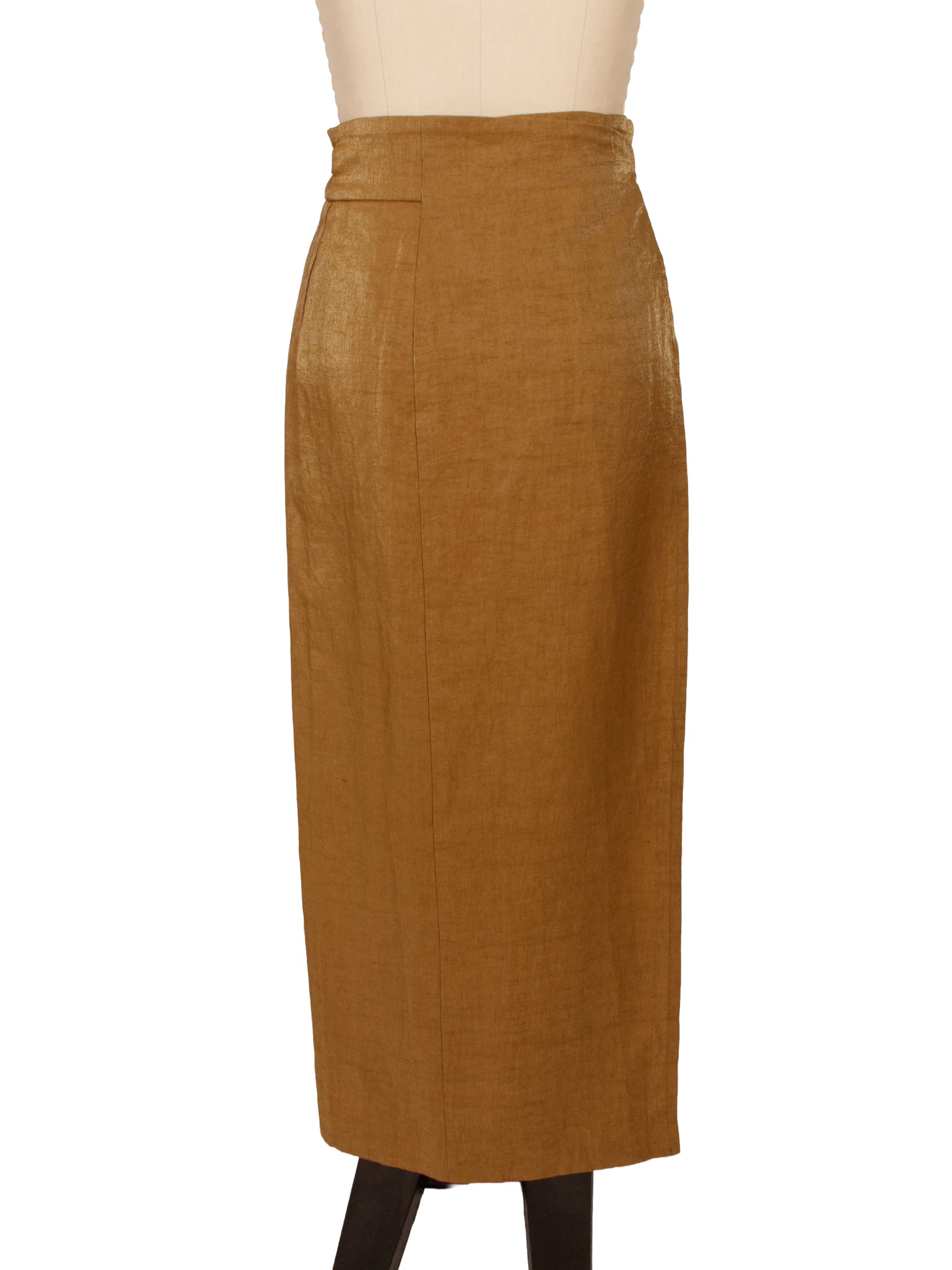 Kenzo Iridescent Linen Blend Wrap Skirt