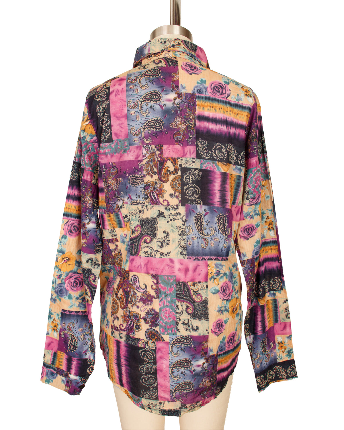 1996 Plantation Rose Patchwork Print Shirt