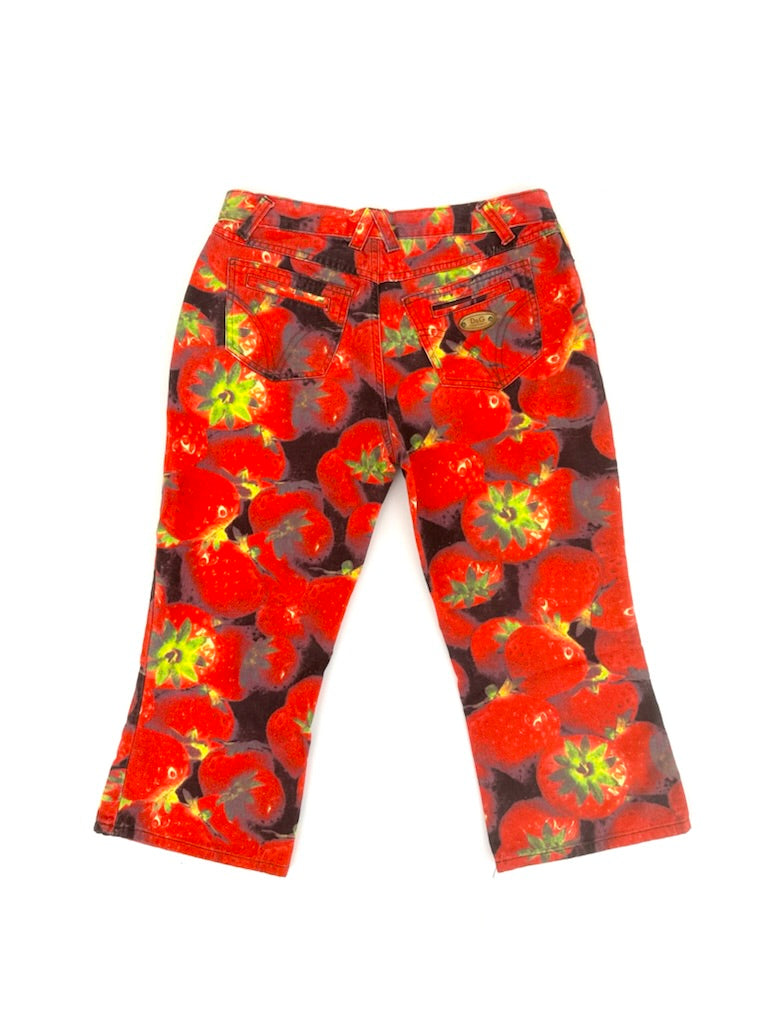 90s D&G Strawberry Print Pants