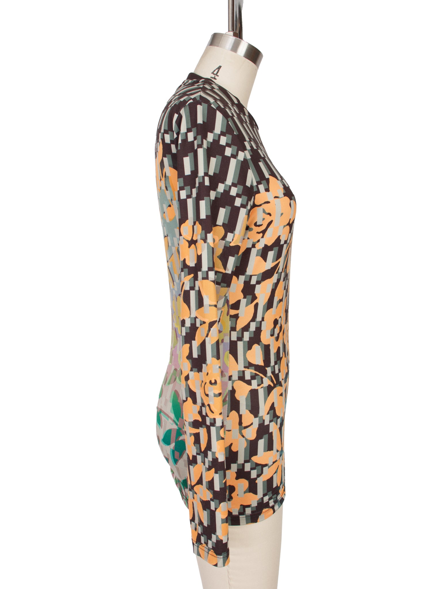 Julia Heuer Ava Floral Block Print Top
