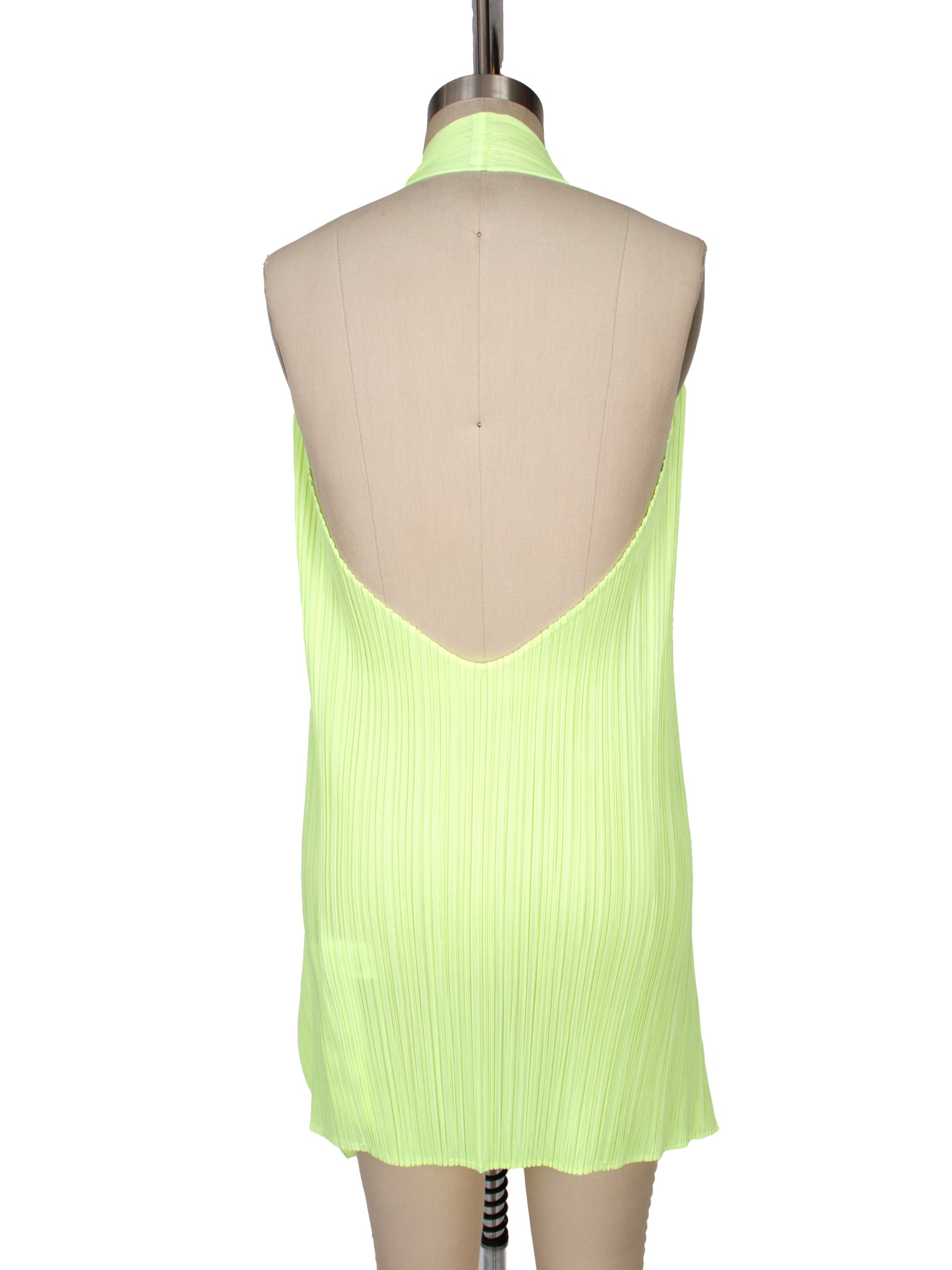SS 2023 Pleats Please Neon Halter Vest