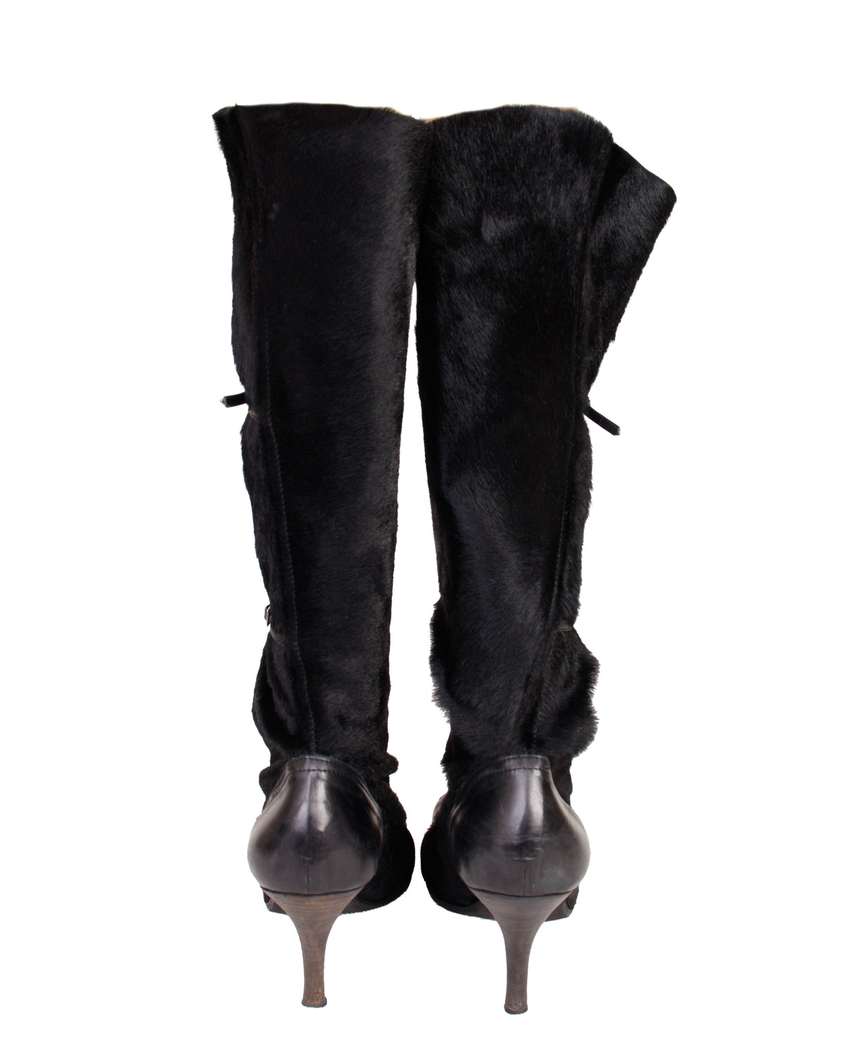 Italian Calfskin Mid Shaft Buckle Boots