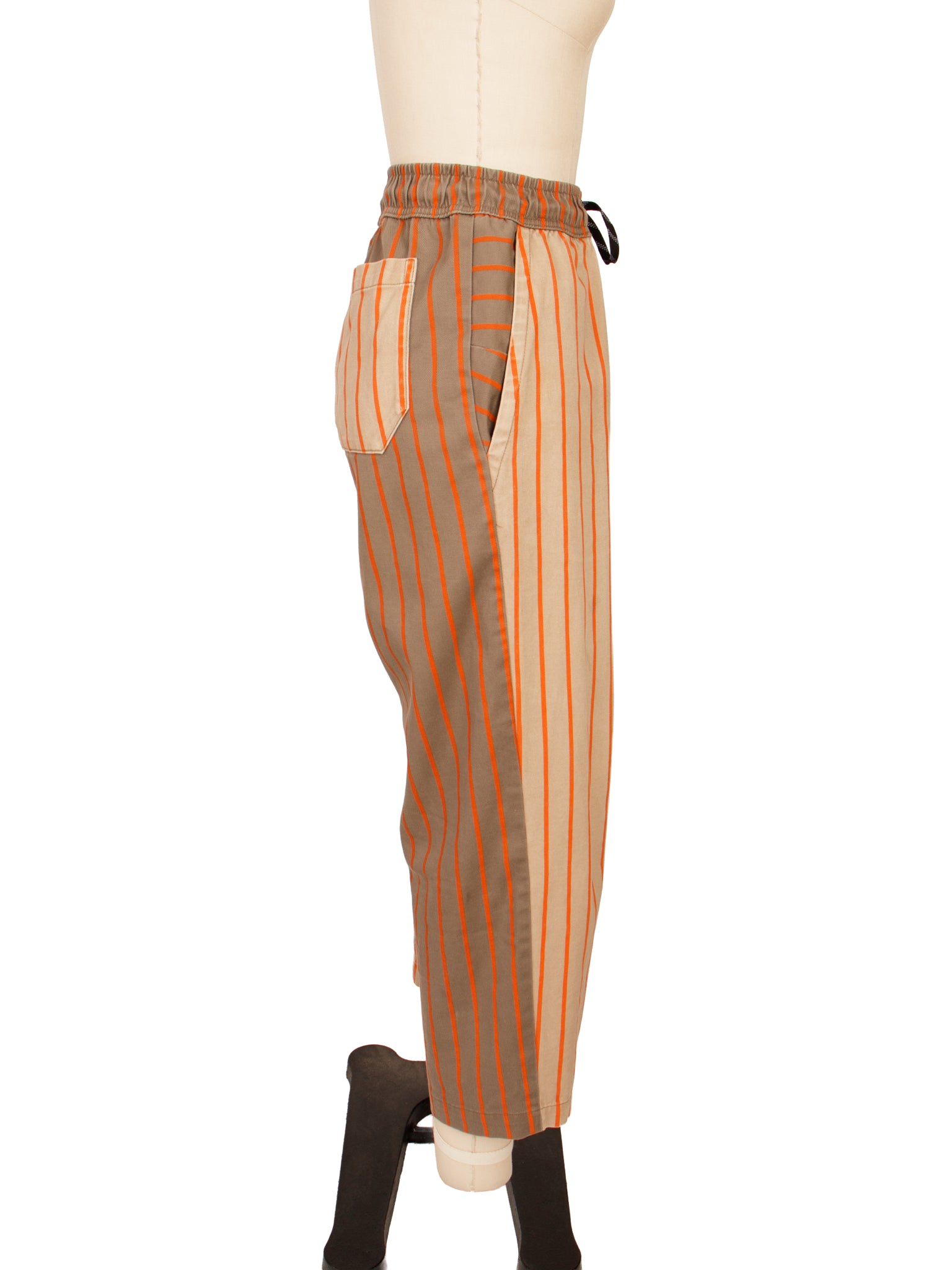 Suay Sew Shop Striped Two-Tone Pants