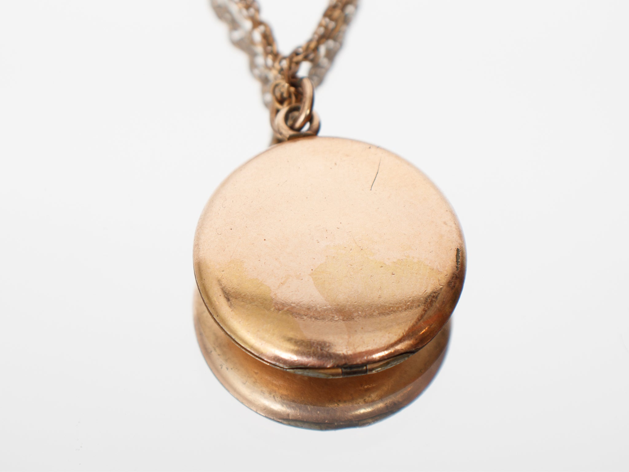 10K Gold Celestial Locket Chain Necklace