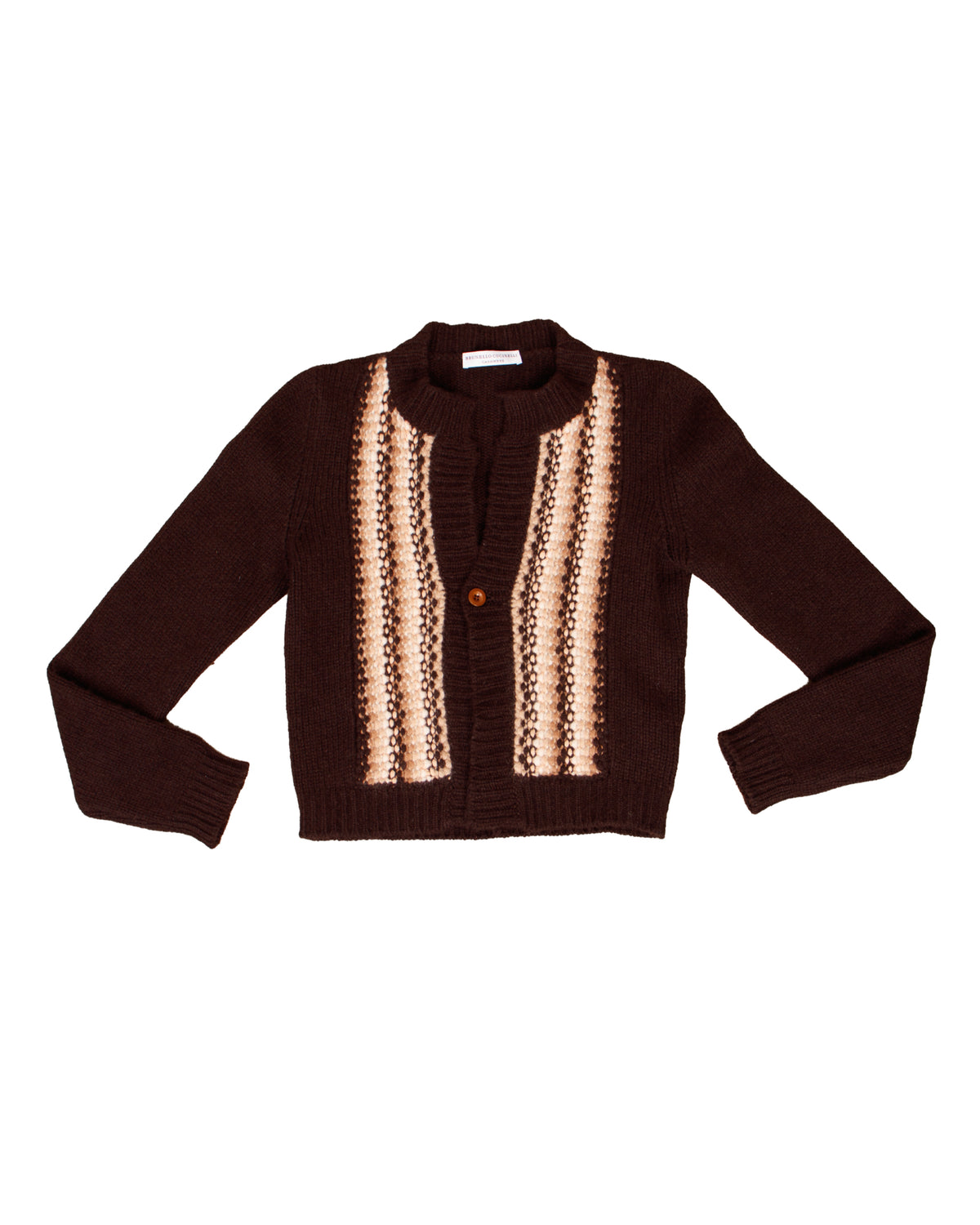 Brunello Cucinelli Cashmere Gradient Stripe Cardigan