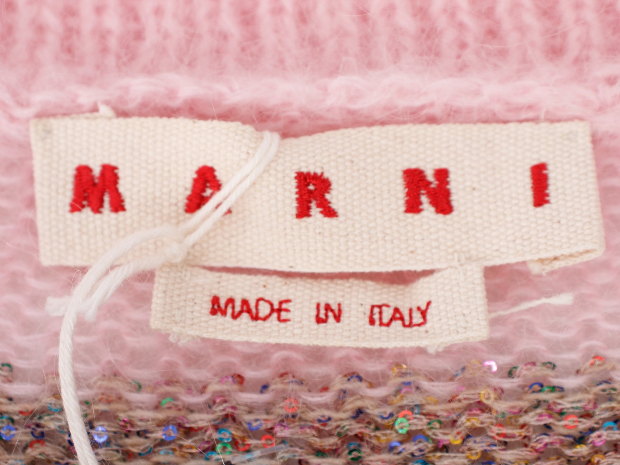 Marni Sequin Stripe Cropped Cardigan
