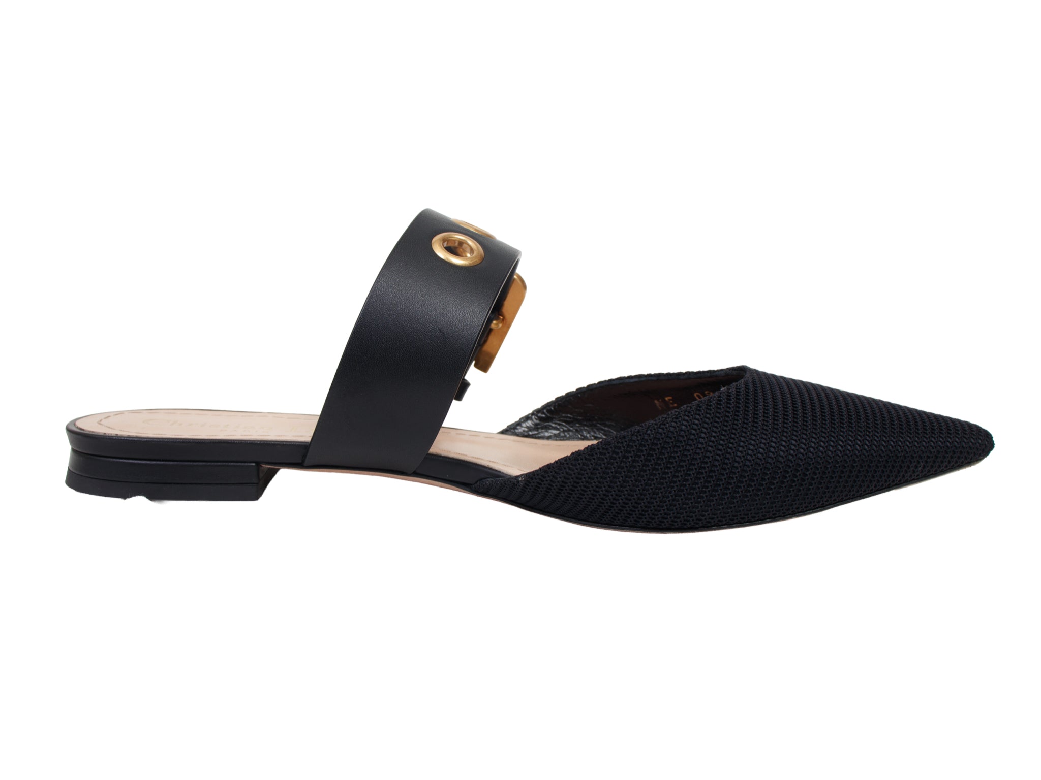 Christian Dior D-Dior Ballerina Buckle Mules