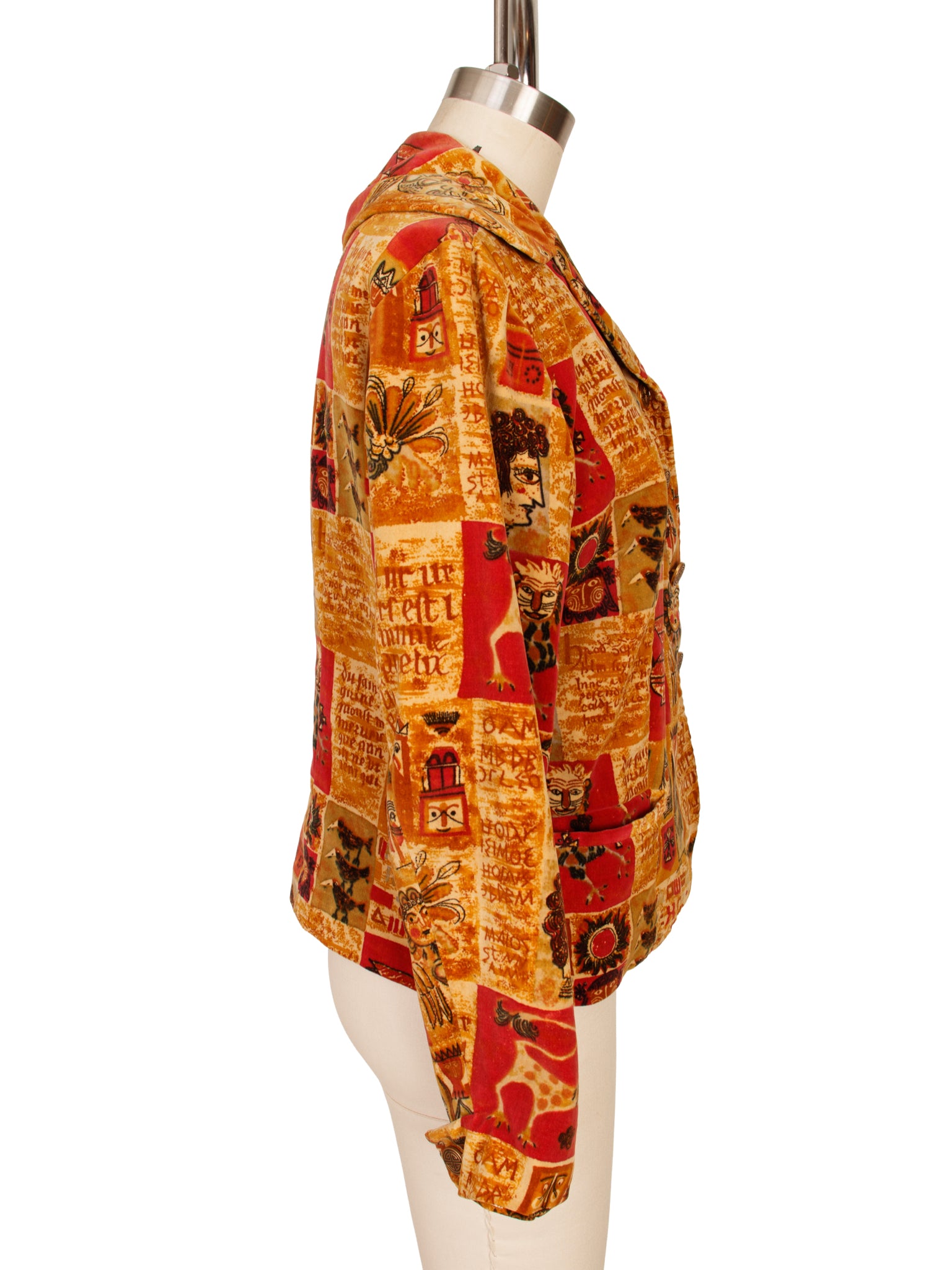 Sports Classic Velour Medieval Print Jacket