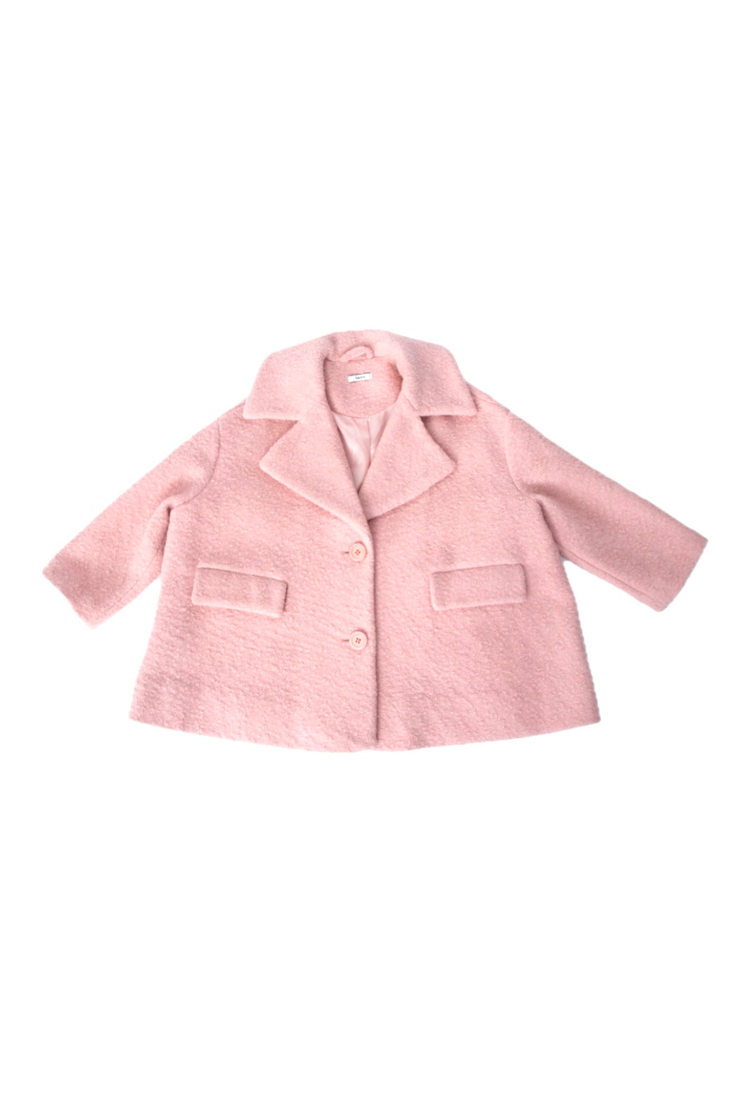 【sale!】GANNI フランネル素材 ピンク チェスターコート チェスターコート-Unisex
