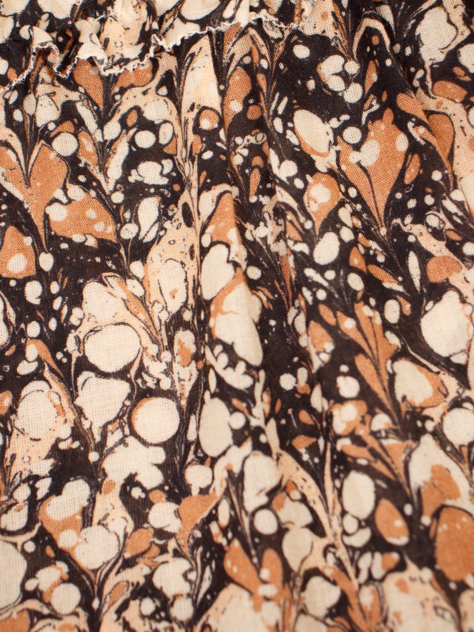 Ulla Johnson Marble Print Ruffle Dress