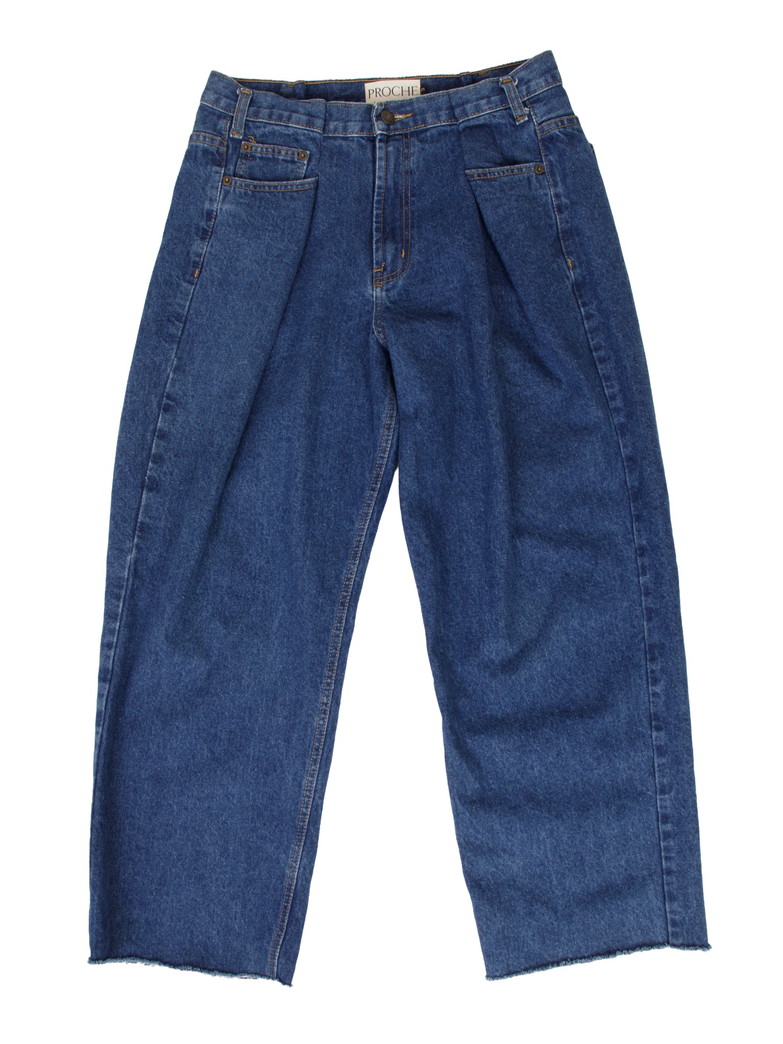 Proche Upcycled Front Pleat Jeans