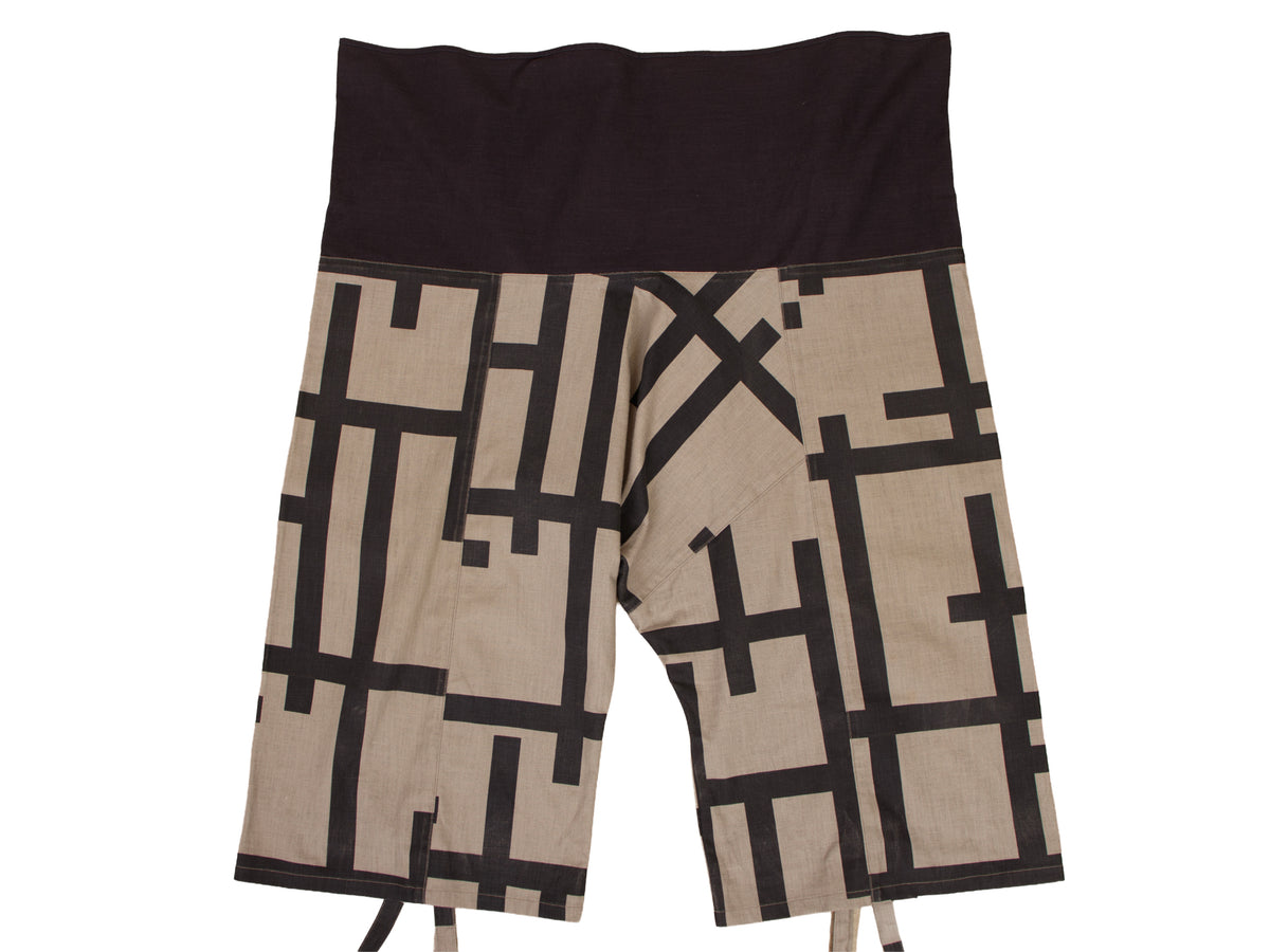 Sou Sou Hakama Tie Printed Pants
