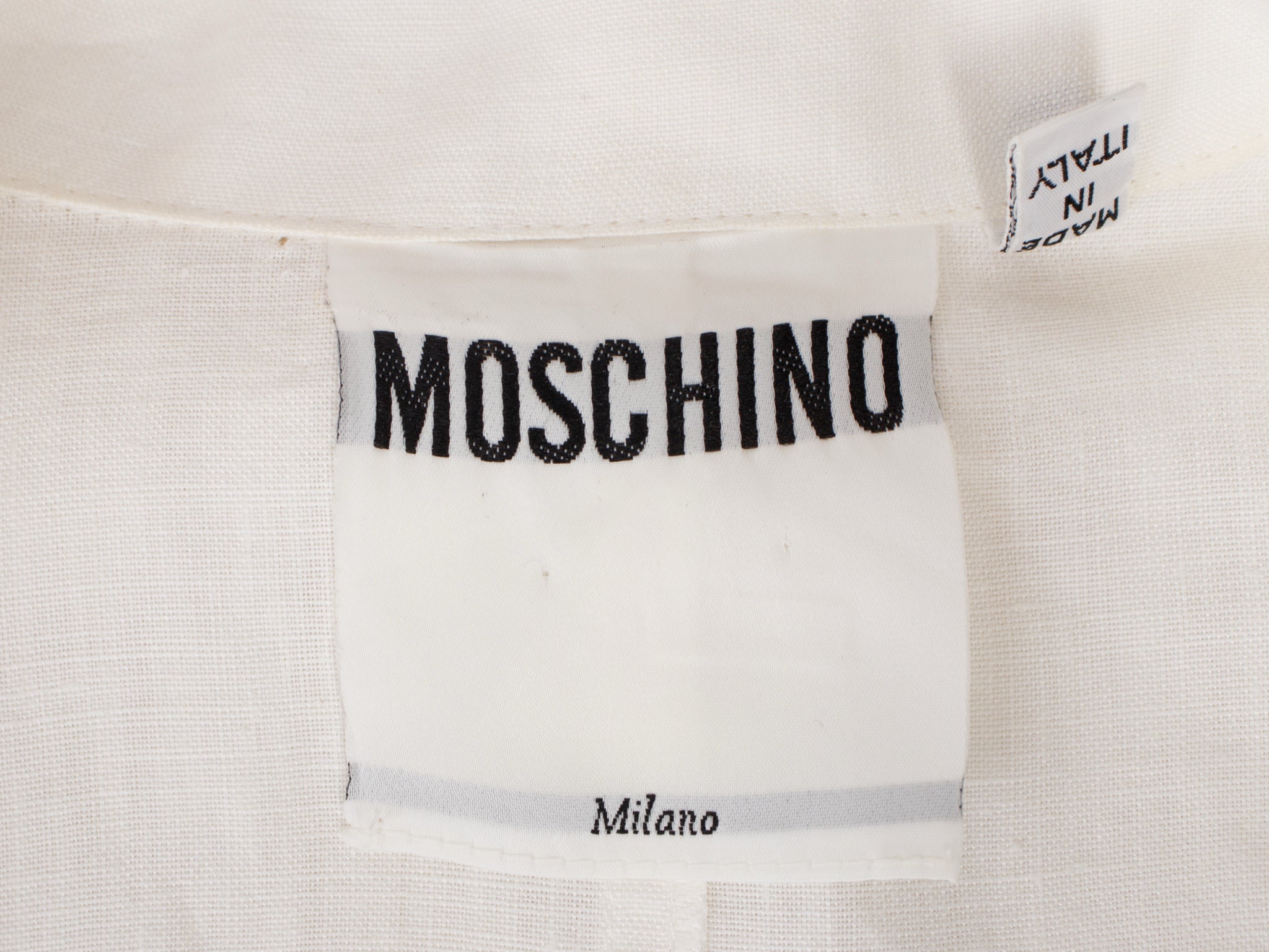 Moschino Linen Double-Breasted Shirtdress