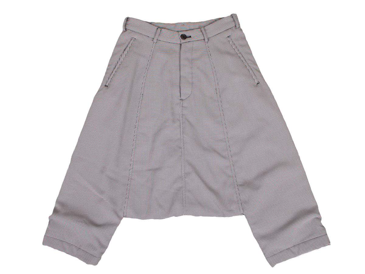 Comme des Garcons GIRL Houndstooth Drop Crotch Pants
