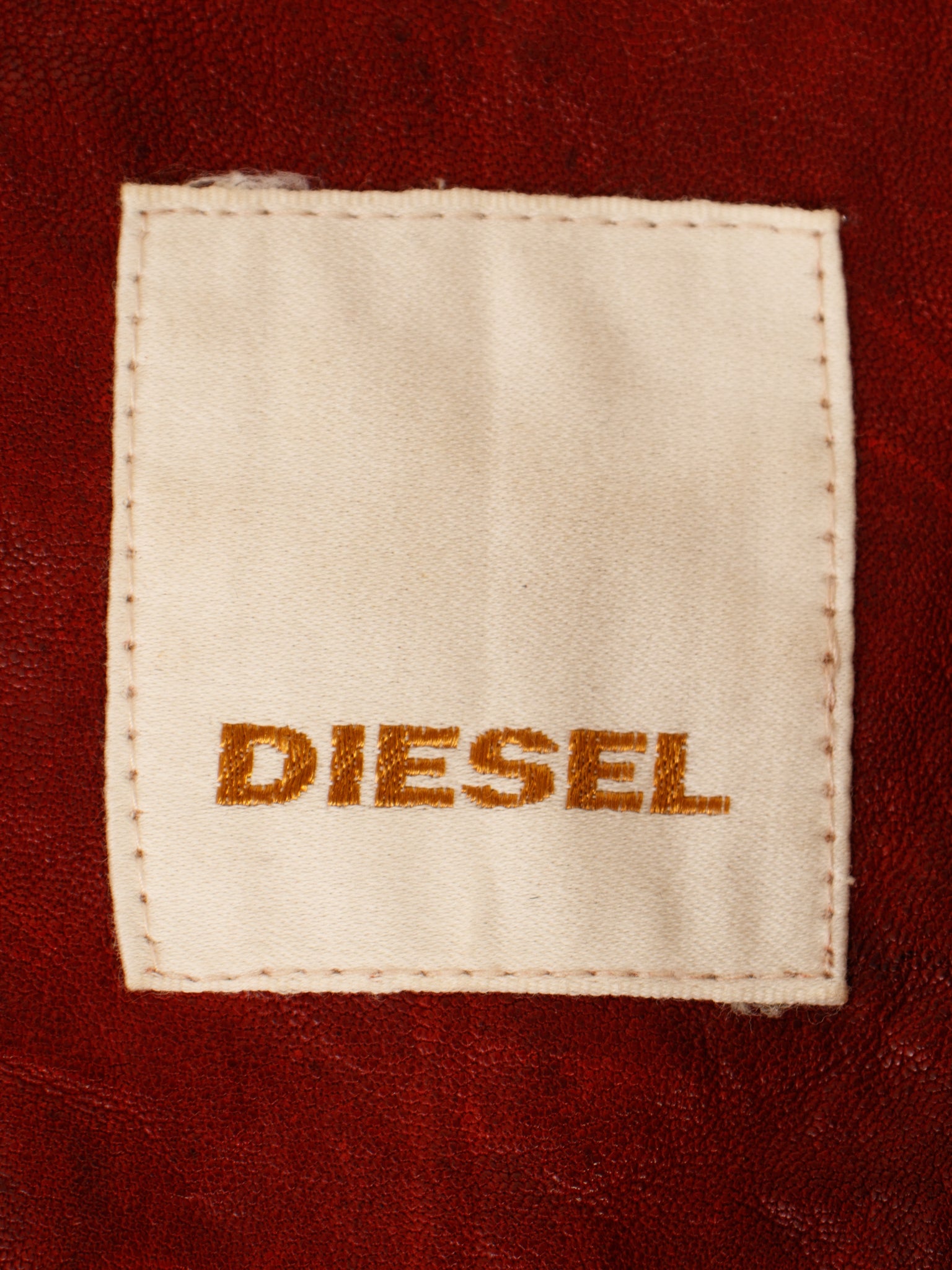 SS 2010 Diesel Leather Cargo Vest