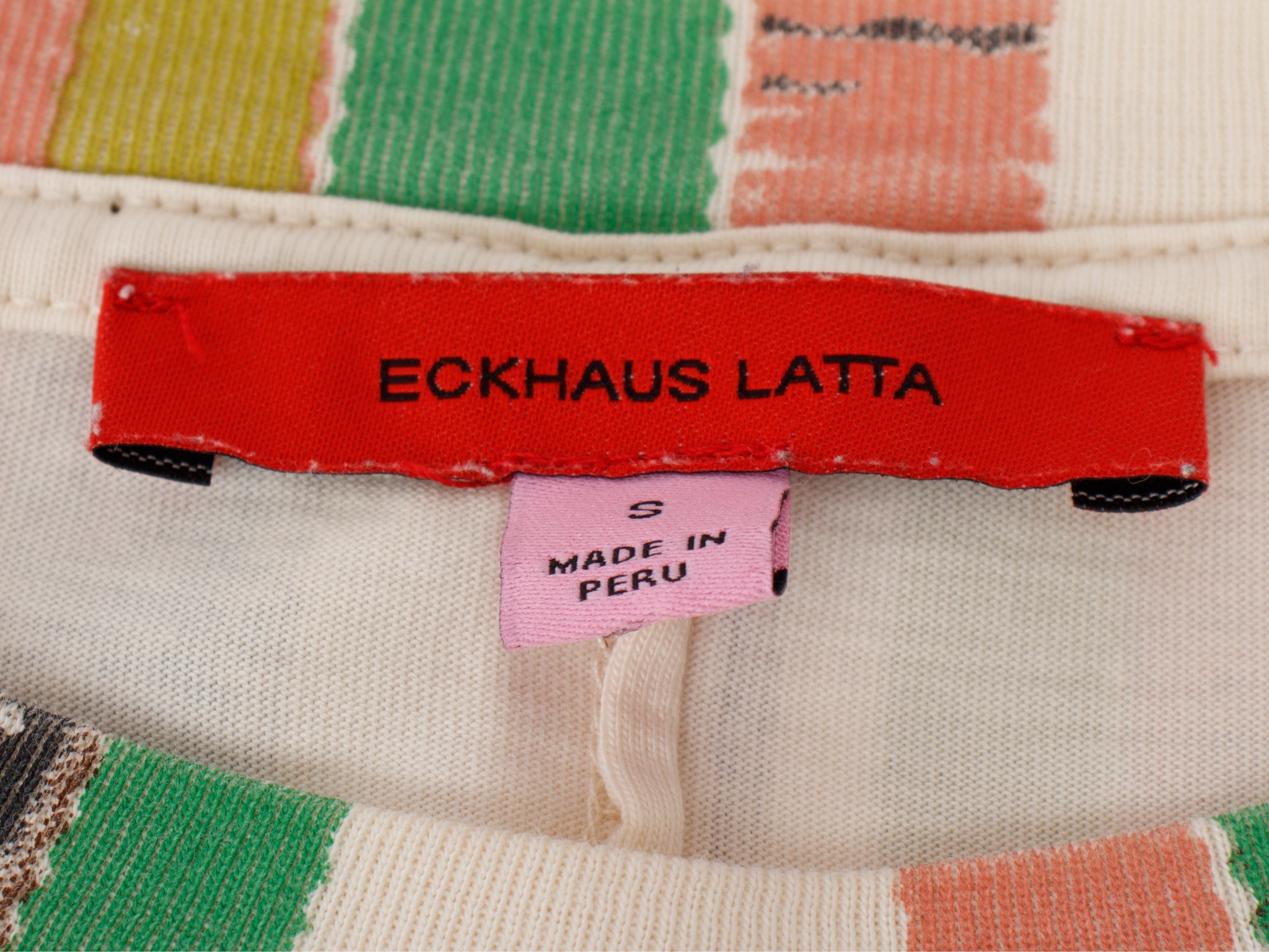 Eckhaus Latta Lapped Super Striper Tee