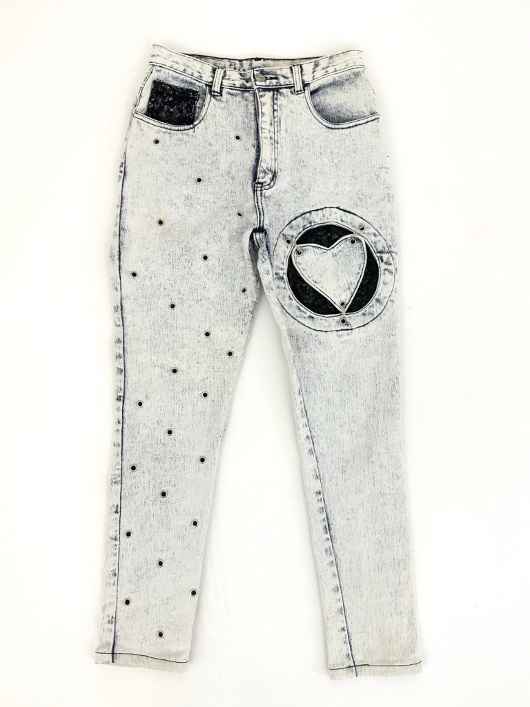 90s Heart Grommet Jeans
