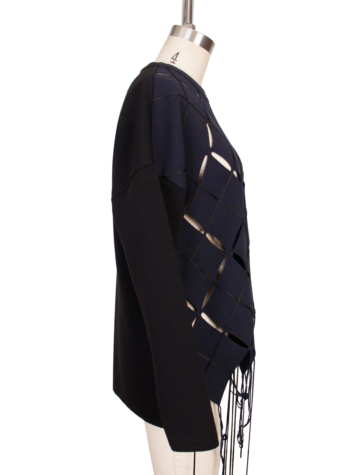 SS 2015 Proenza Schouler Argyle Cutout Sweater