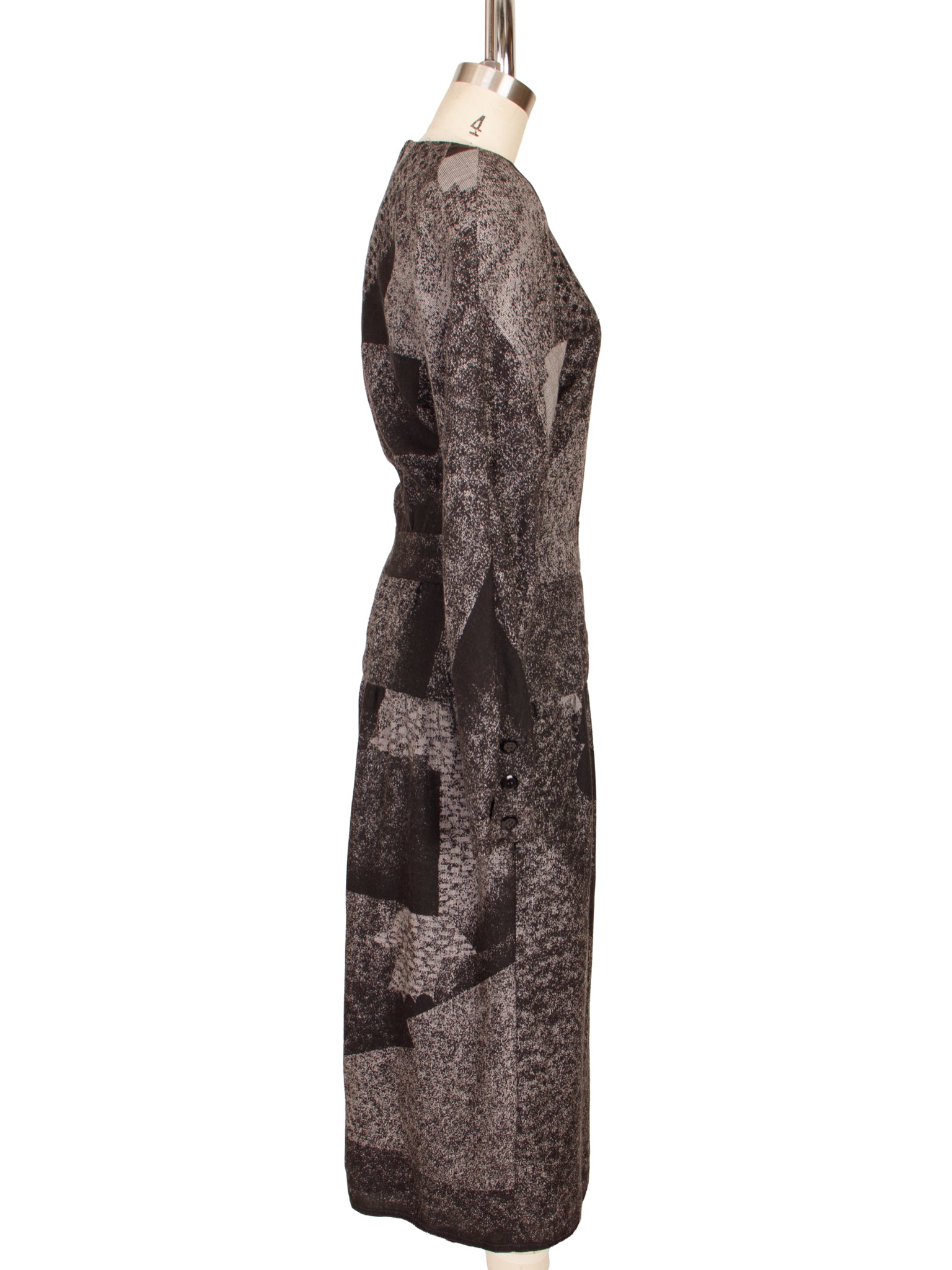 1980s Chloe Abstract Pattern Dress