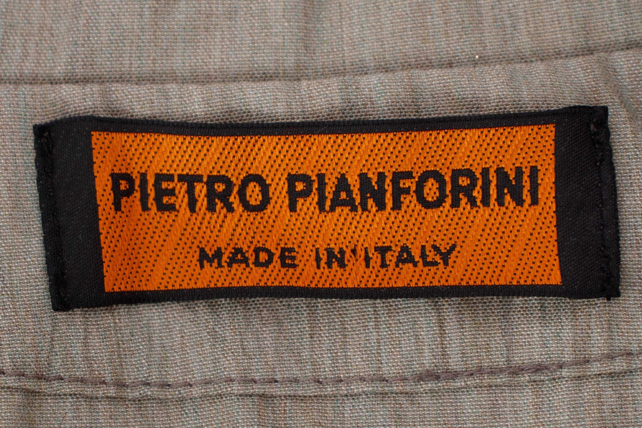 Pietro Pianforini Wool Striped Raw-Edge Coat