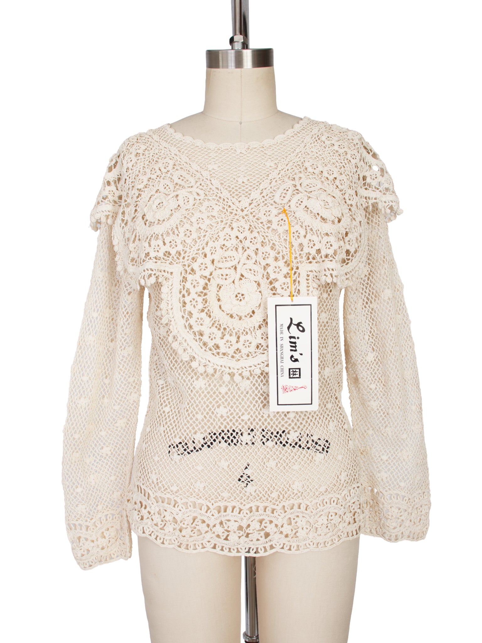 Lim's Cotton Floral Crochet Top