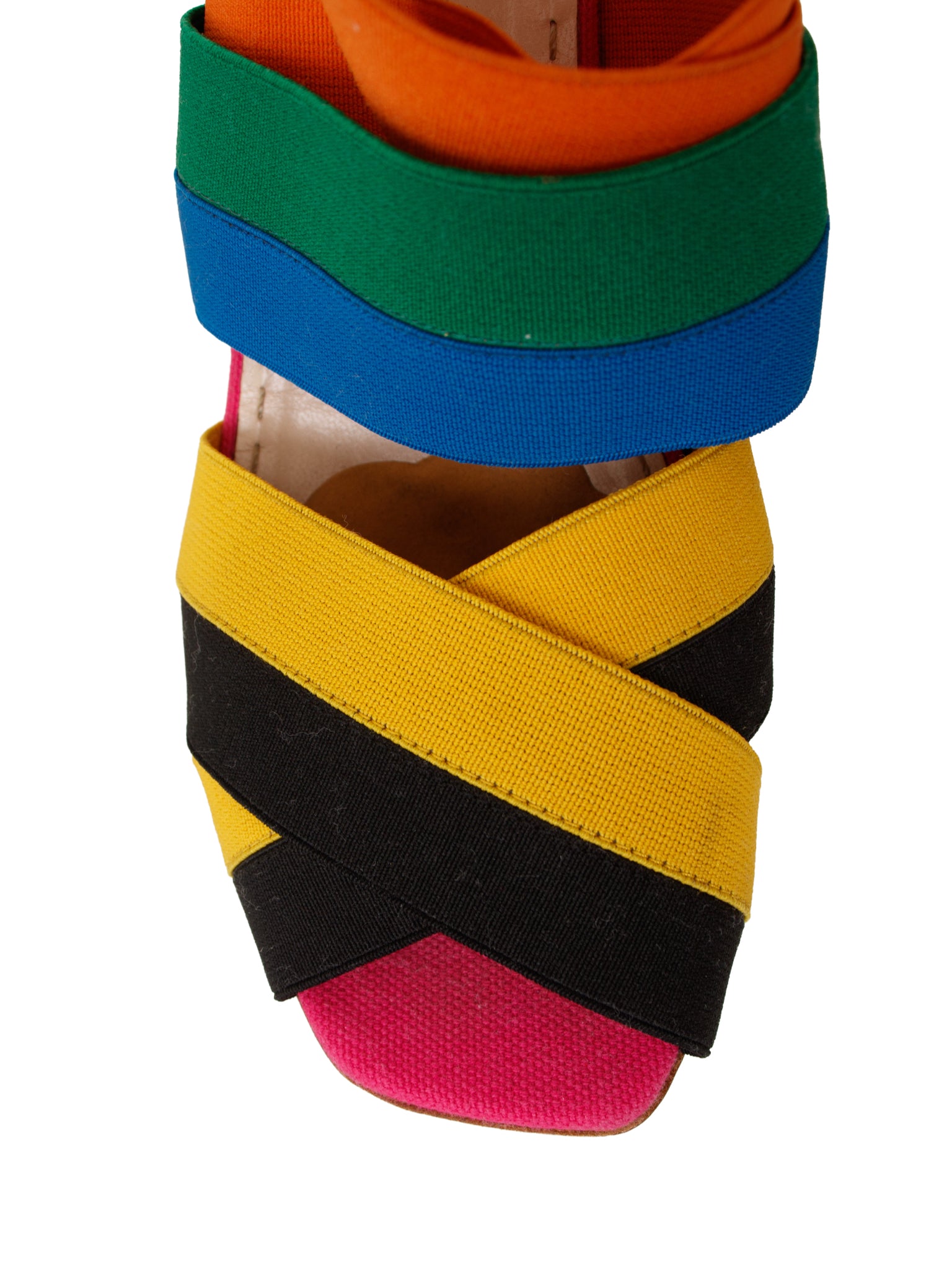 SS 2011 Prada Rainbow Wedge Sandals