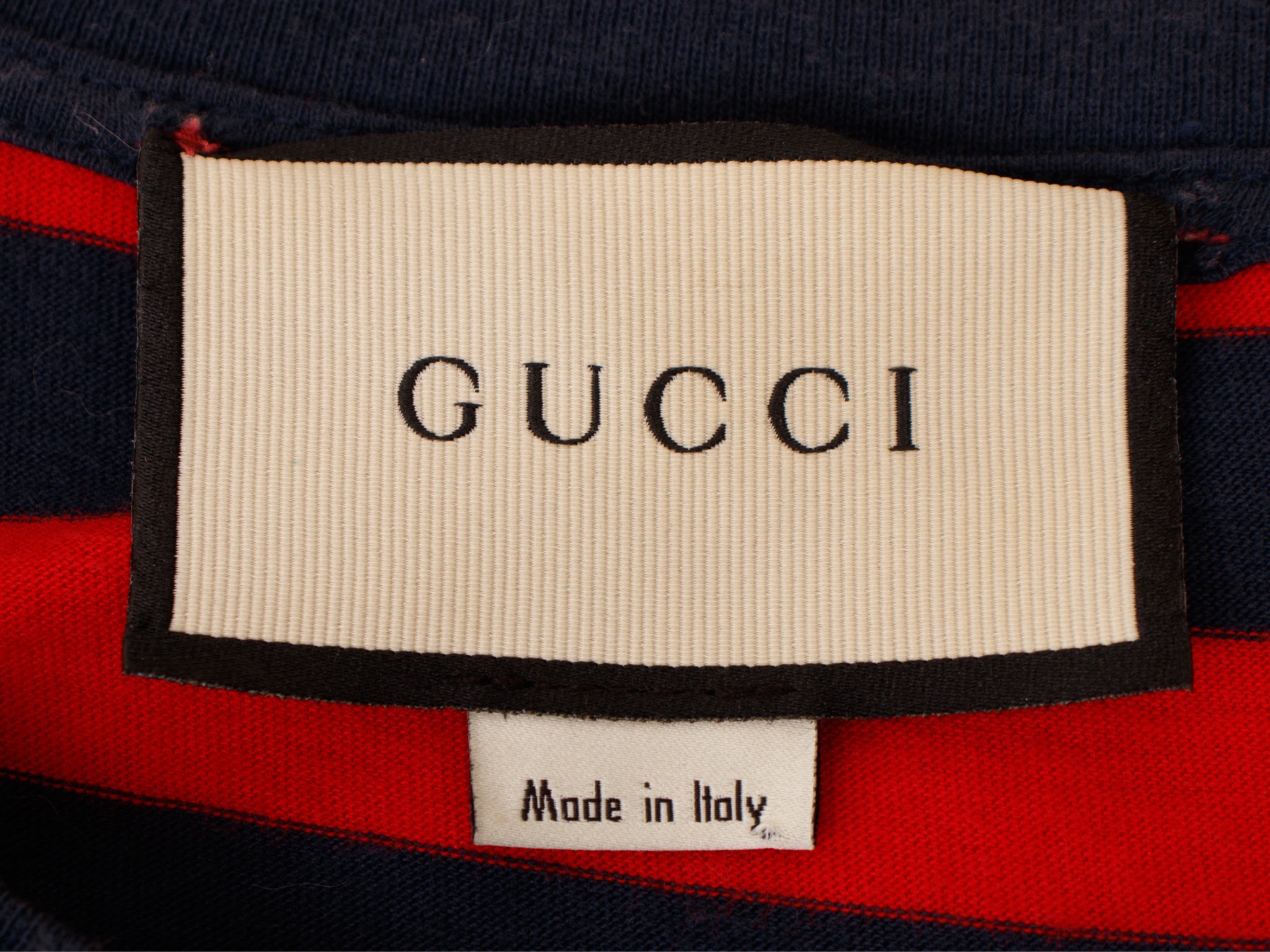 2017 Gucci Striped Heart Dagger Tee