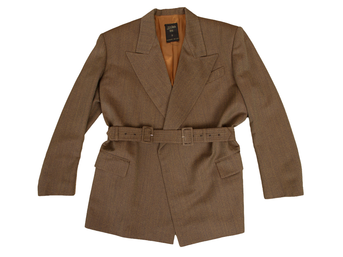 Jean Paul Gaultier Wool Belted Blazer