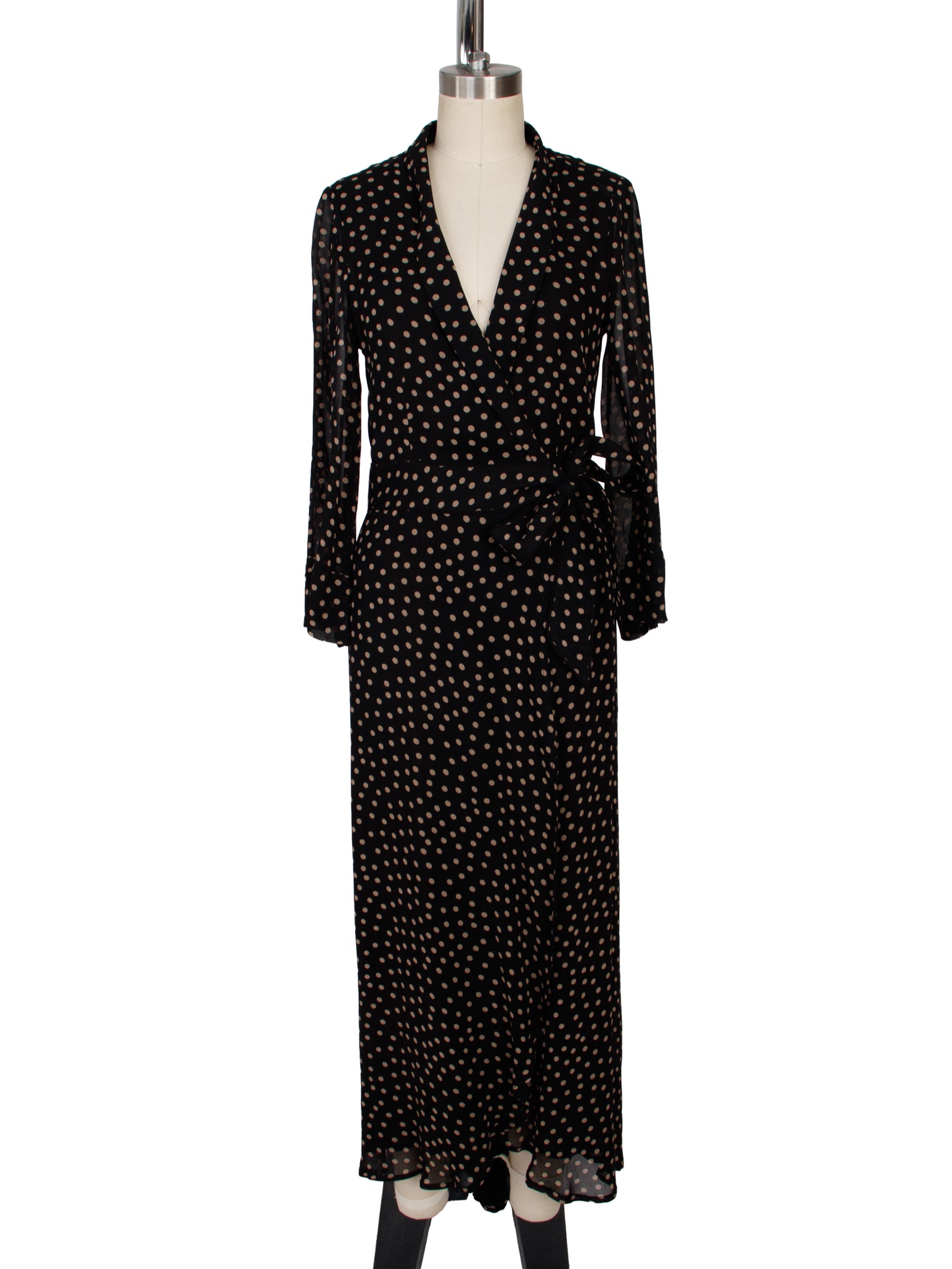 ganni wrap dress Seersucker Check Mini in Gingham Starfish short sleeves Ganni Chiffon Polka Dot Wrap