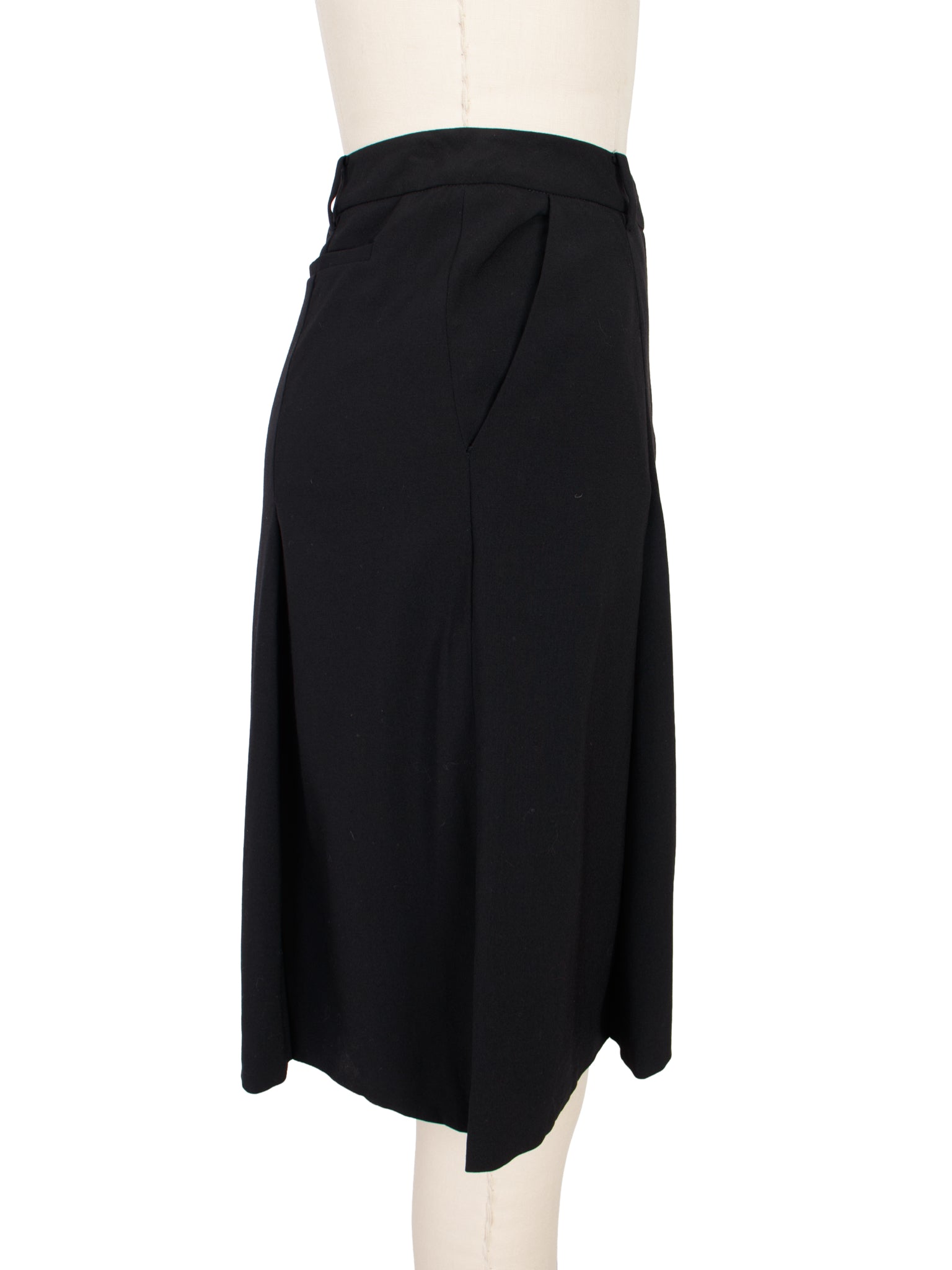 Prada Stretch Gabardine Pleated Shorts