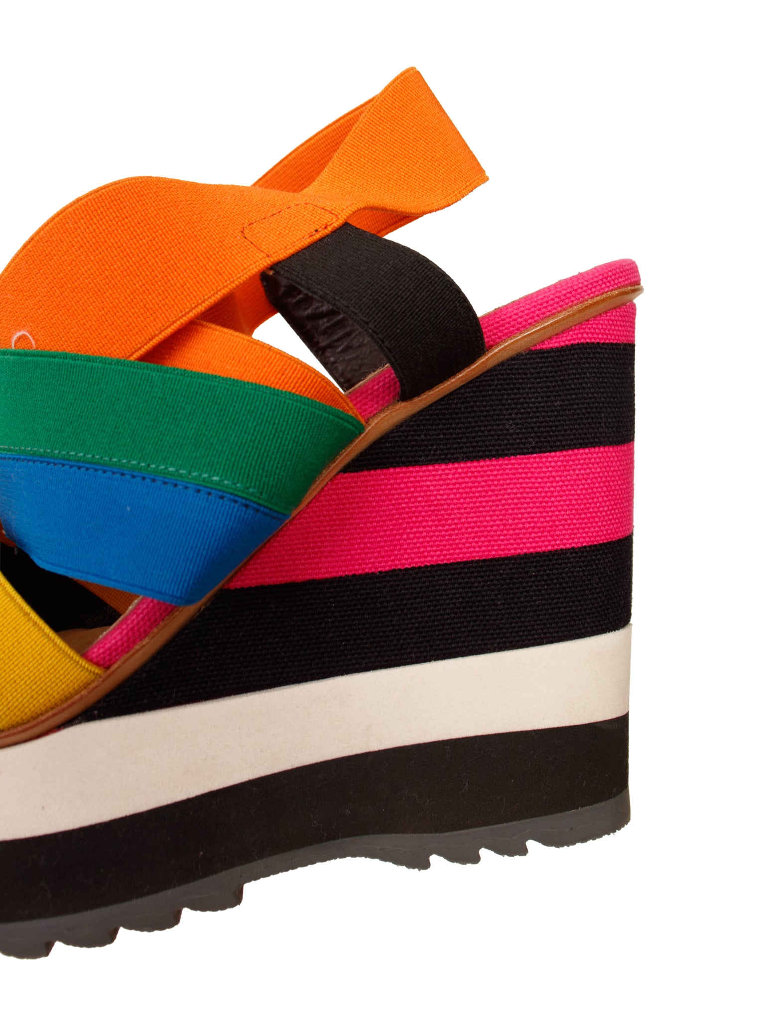 SS 2011 Prada Rainbow Wedge Sandals