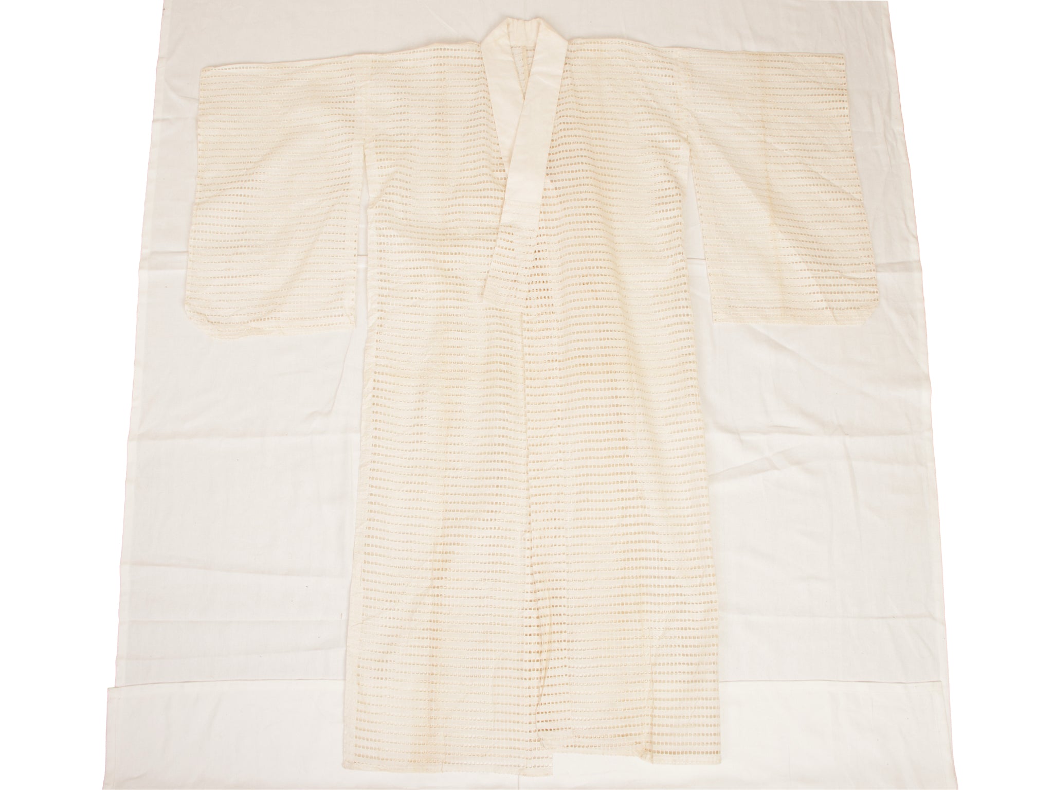 Cotton & Silk Eyelet Kimono