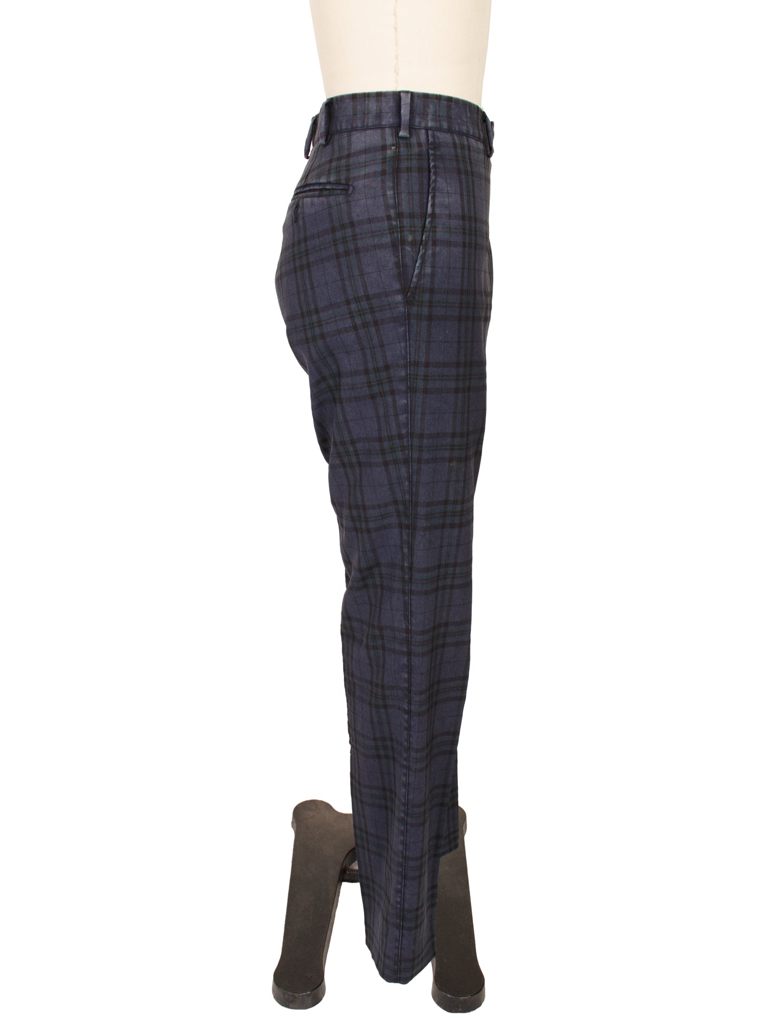 Belvest Wool Woven Check Pantsuit