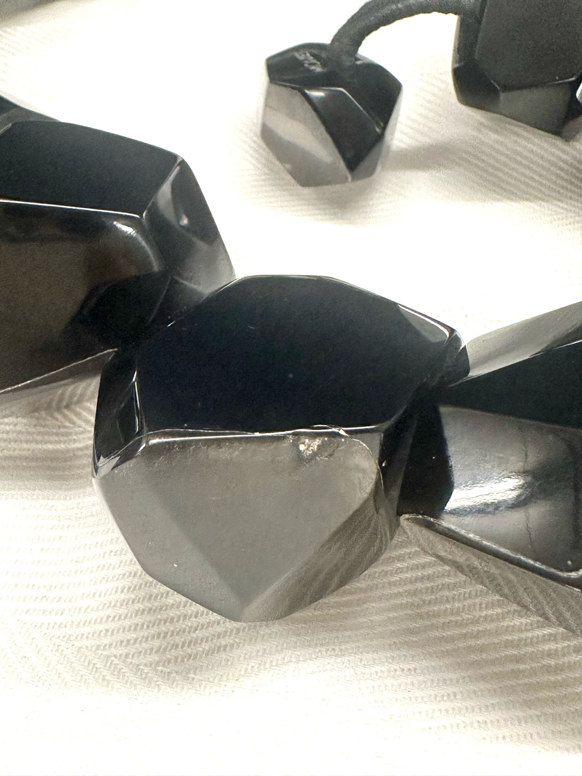 1998 Gerda Lynggaard Monies Lucite Geometric Necklace*
