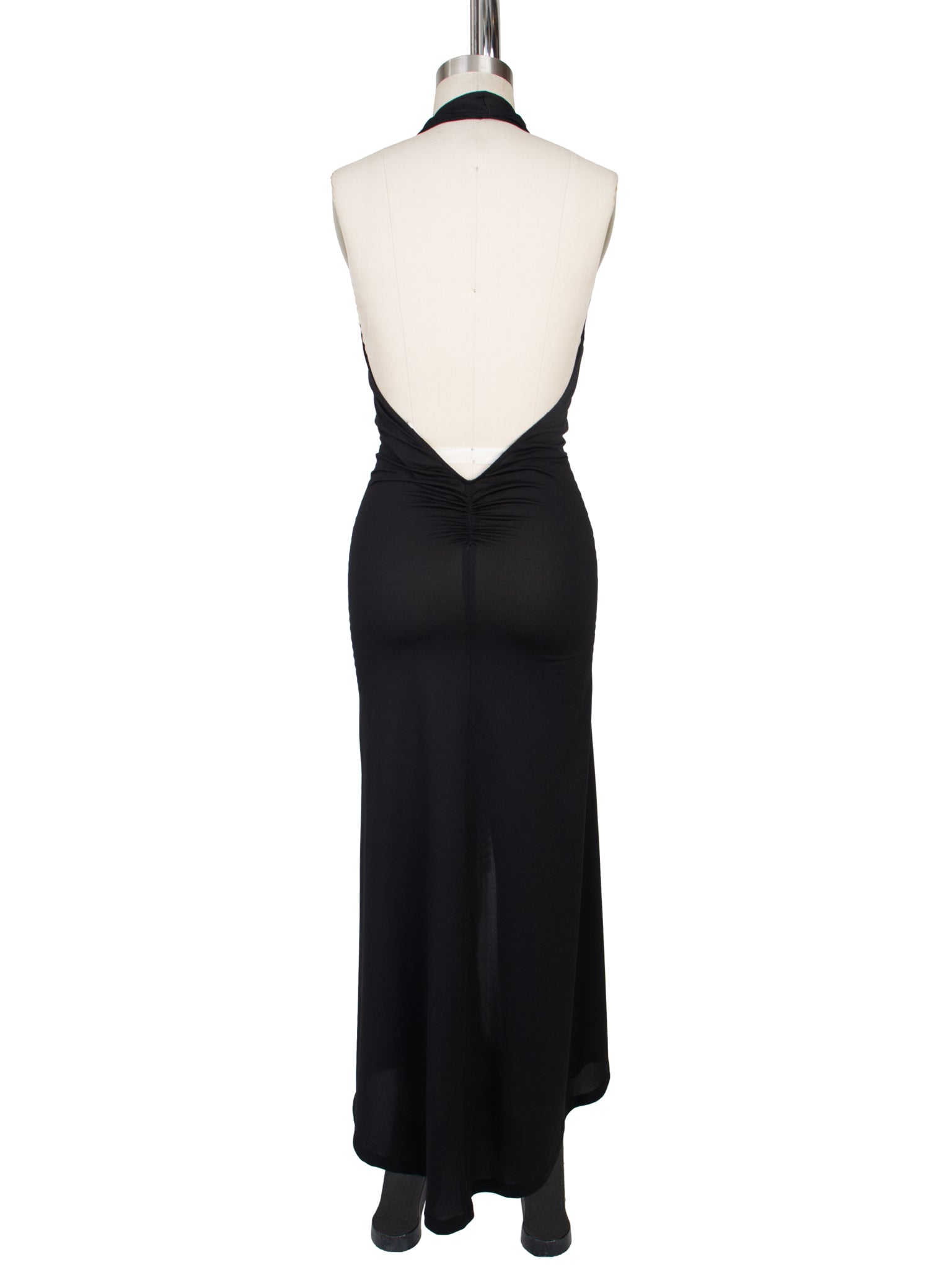 Elisabetta Rogiani Plunging Halter Dress