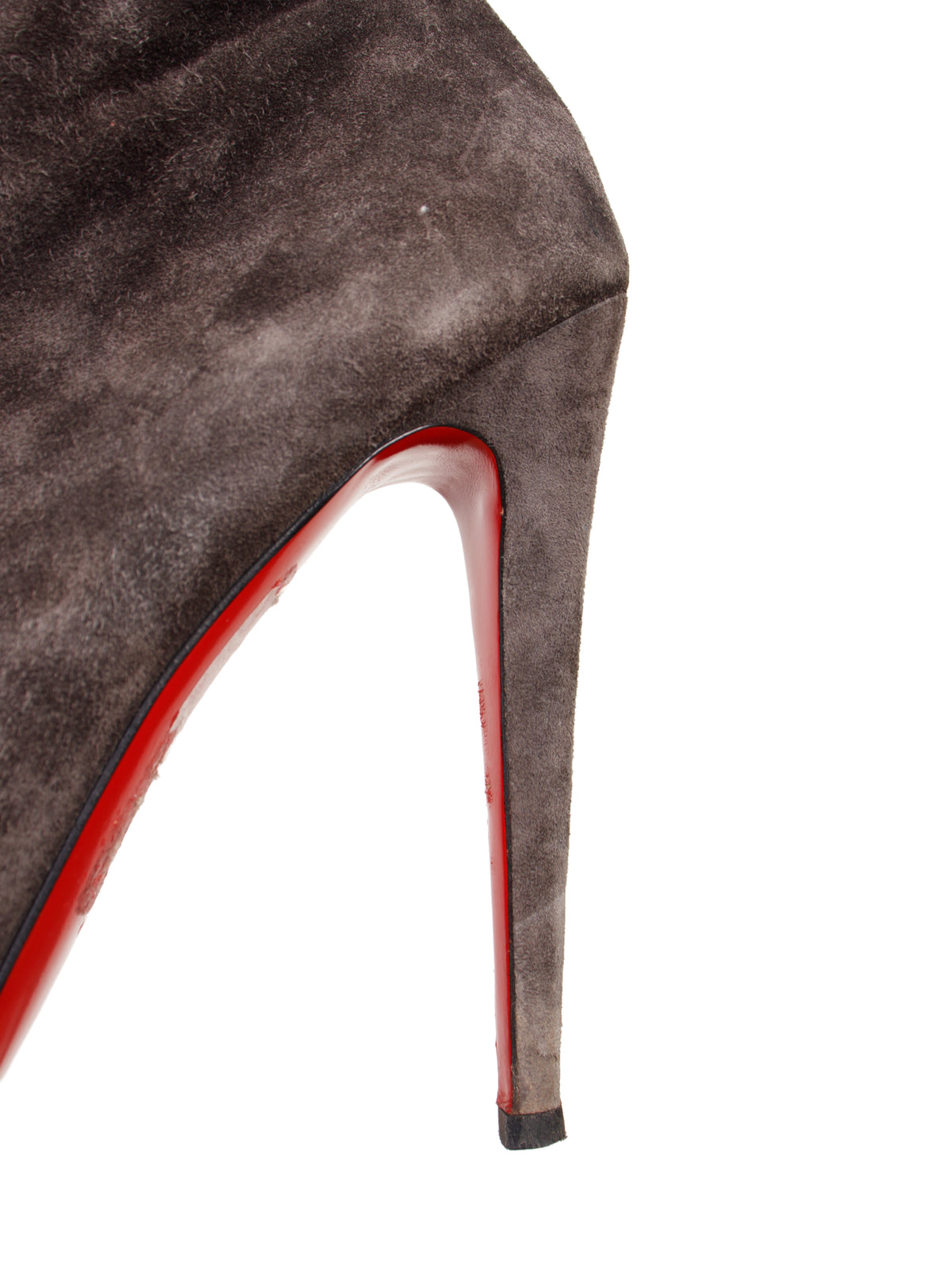Christian Louboutin Suede Platform Booties