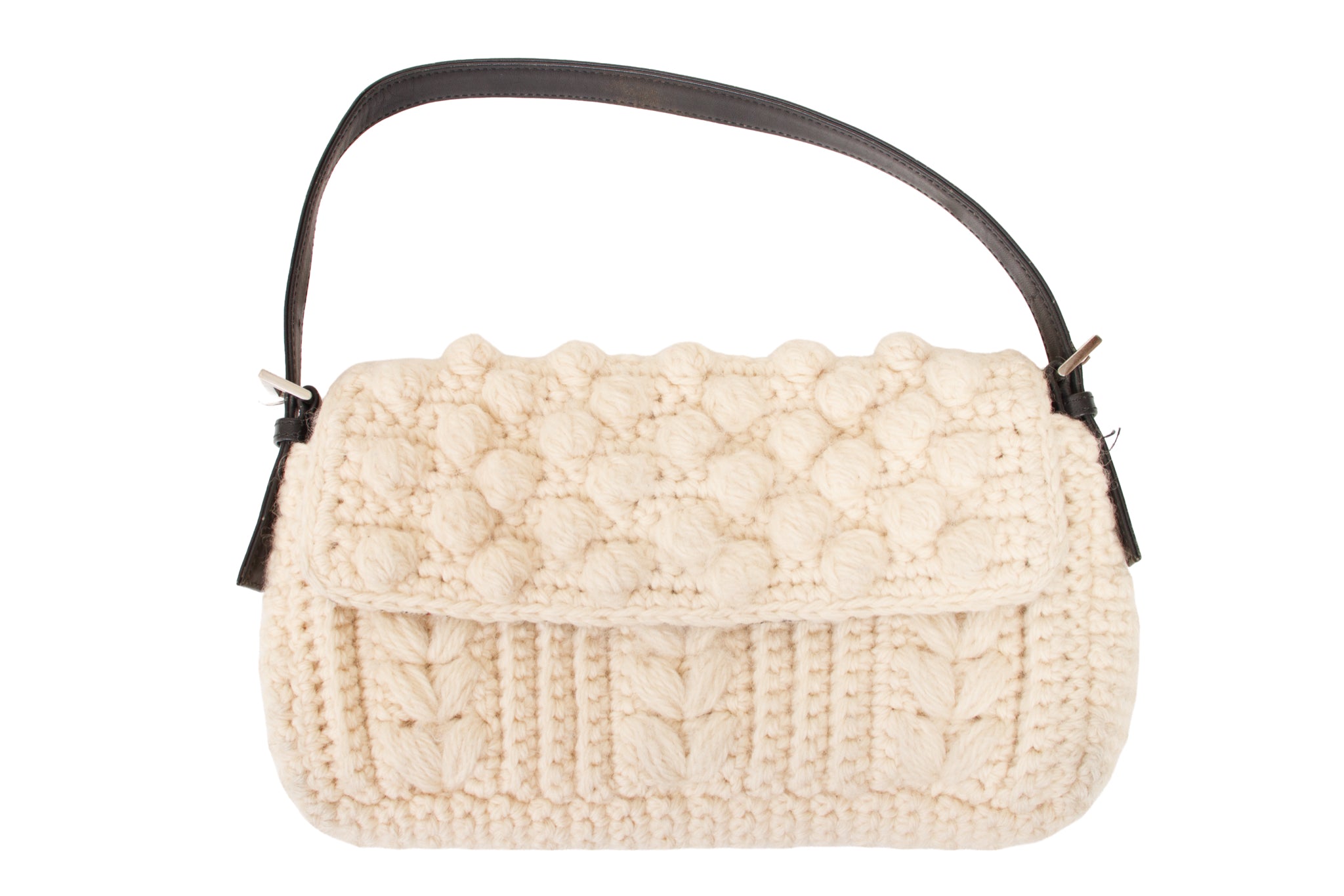 Burberry Blue Label Cable Knit Baguette – Mercy Vintage