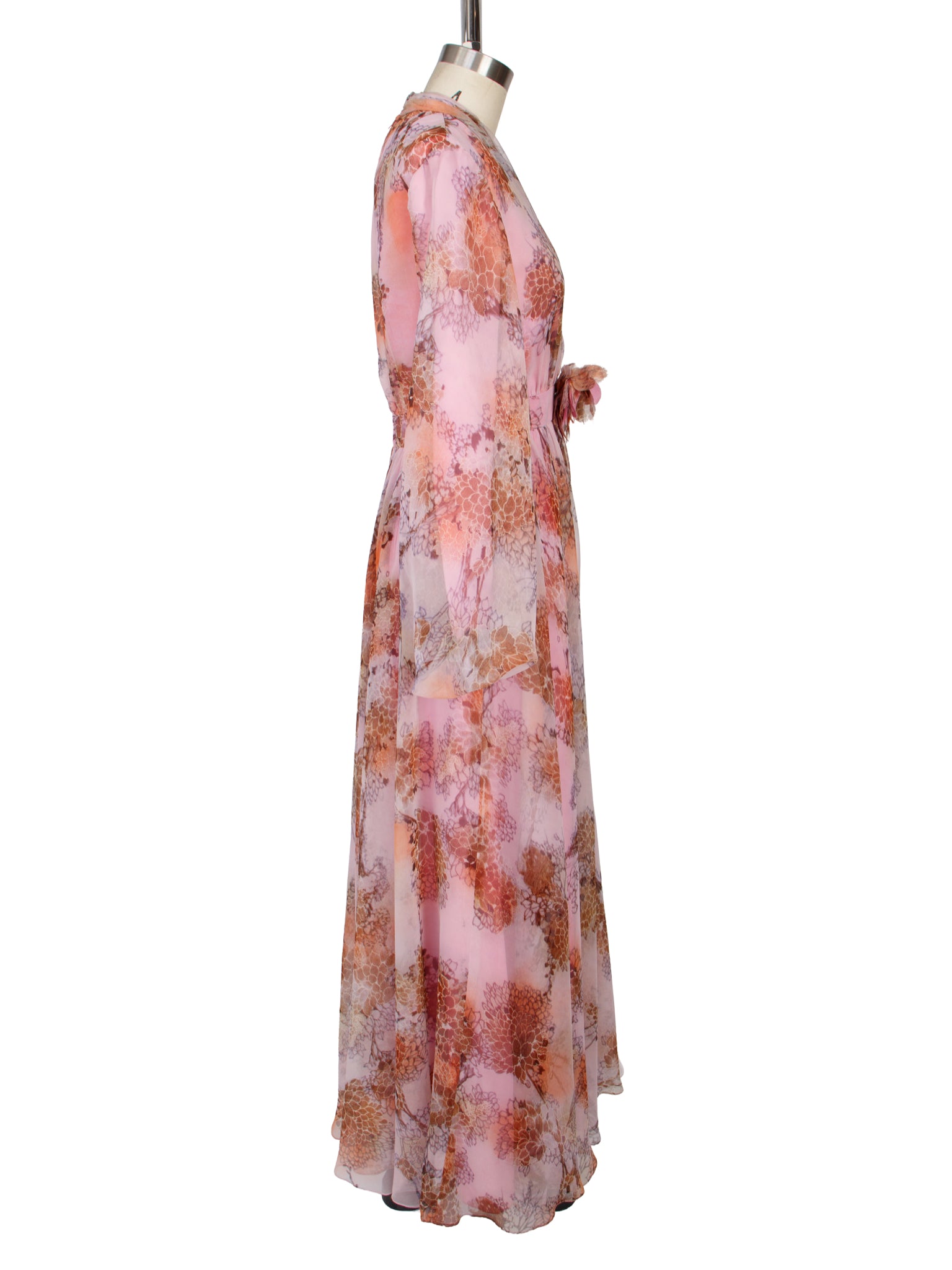 Shannon Rodger for Jerry Silverman I. Magnin Floral Chiffon Gown