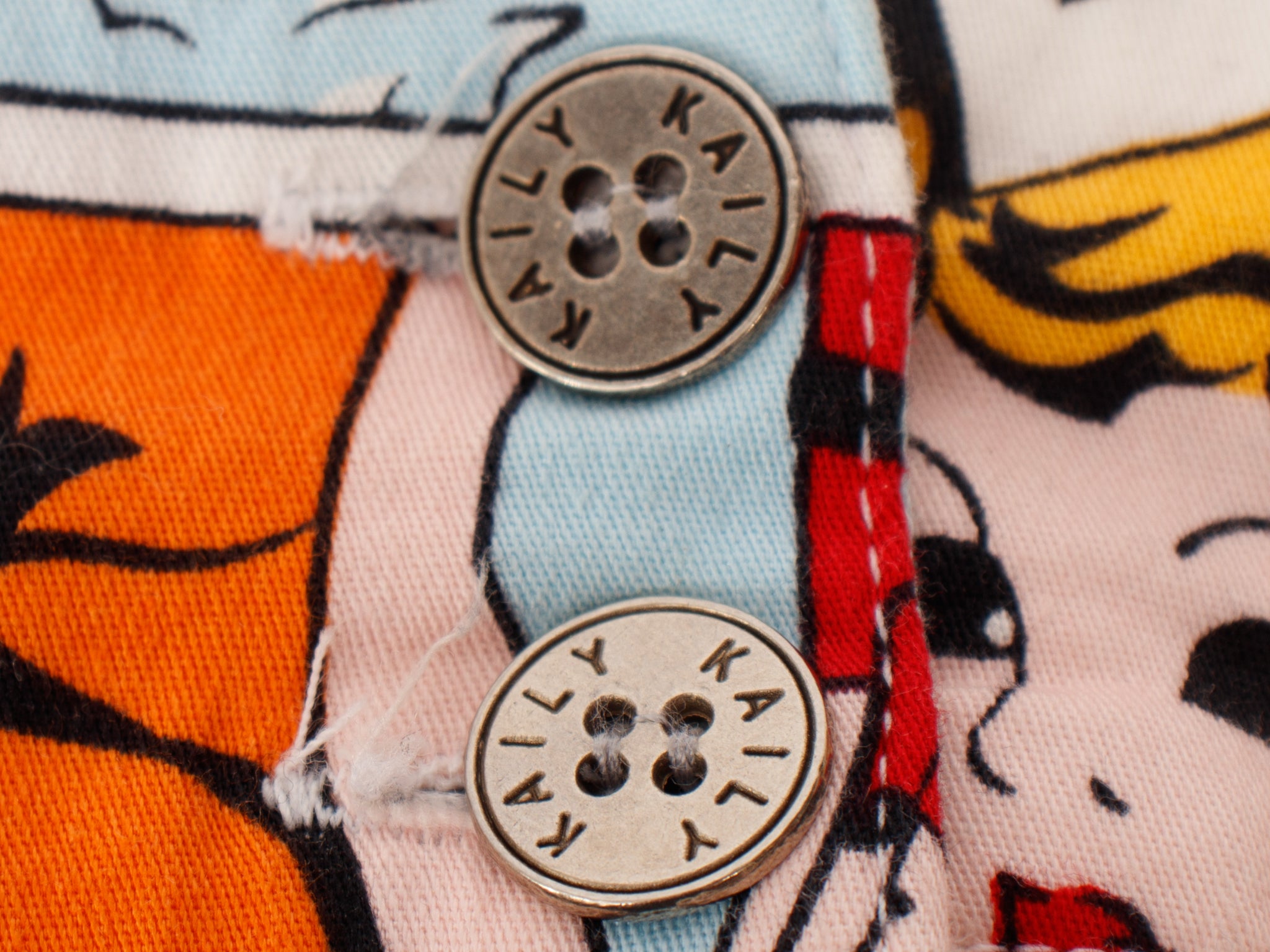1990s Novelty Comic Print Mini Skirt