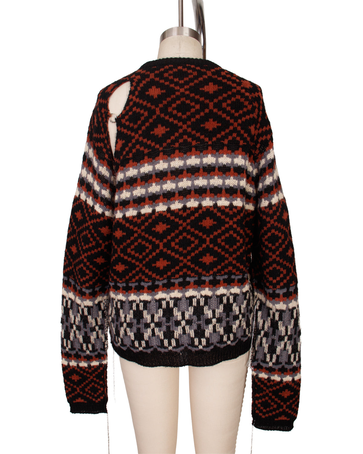 Raf Simmons Pierced Knit Sweater