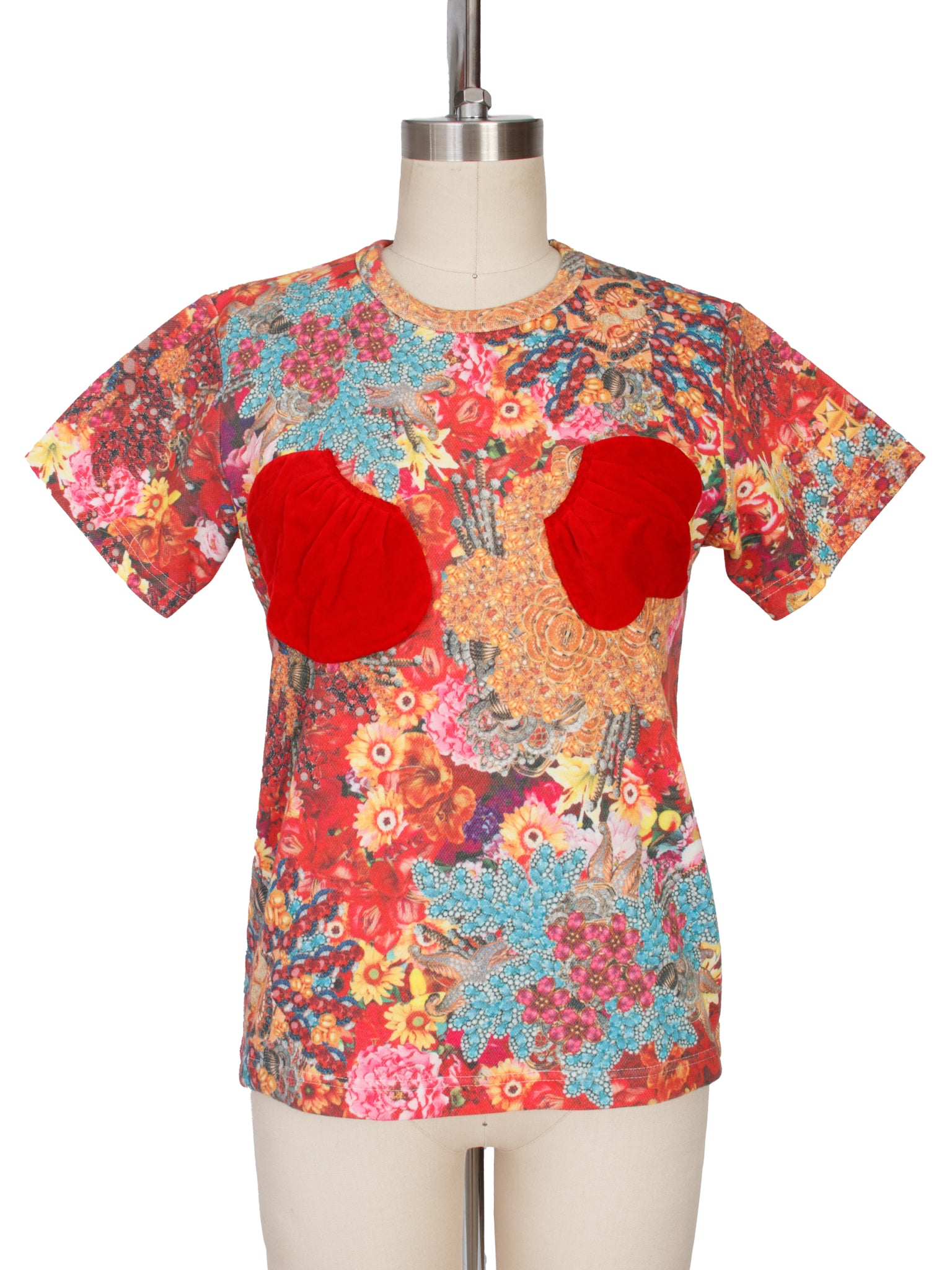 SS 2004 Comme des Garcons Floral Patch Top